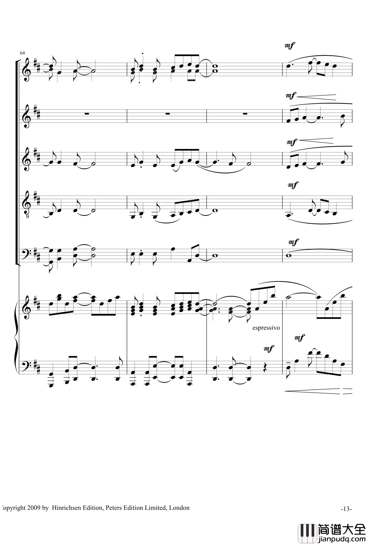 VIVA_LA_MUSICA钢琴谱_合唱_Sandra_Milliken