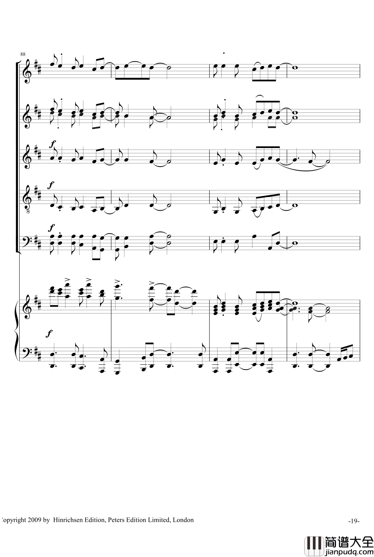 VIVA_LA_MUSICA钢琴谱_合唱_Sandra_Milliken