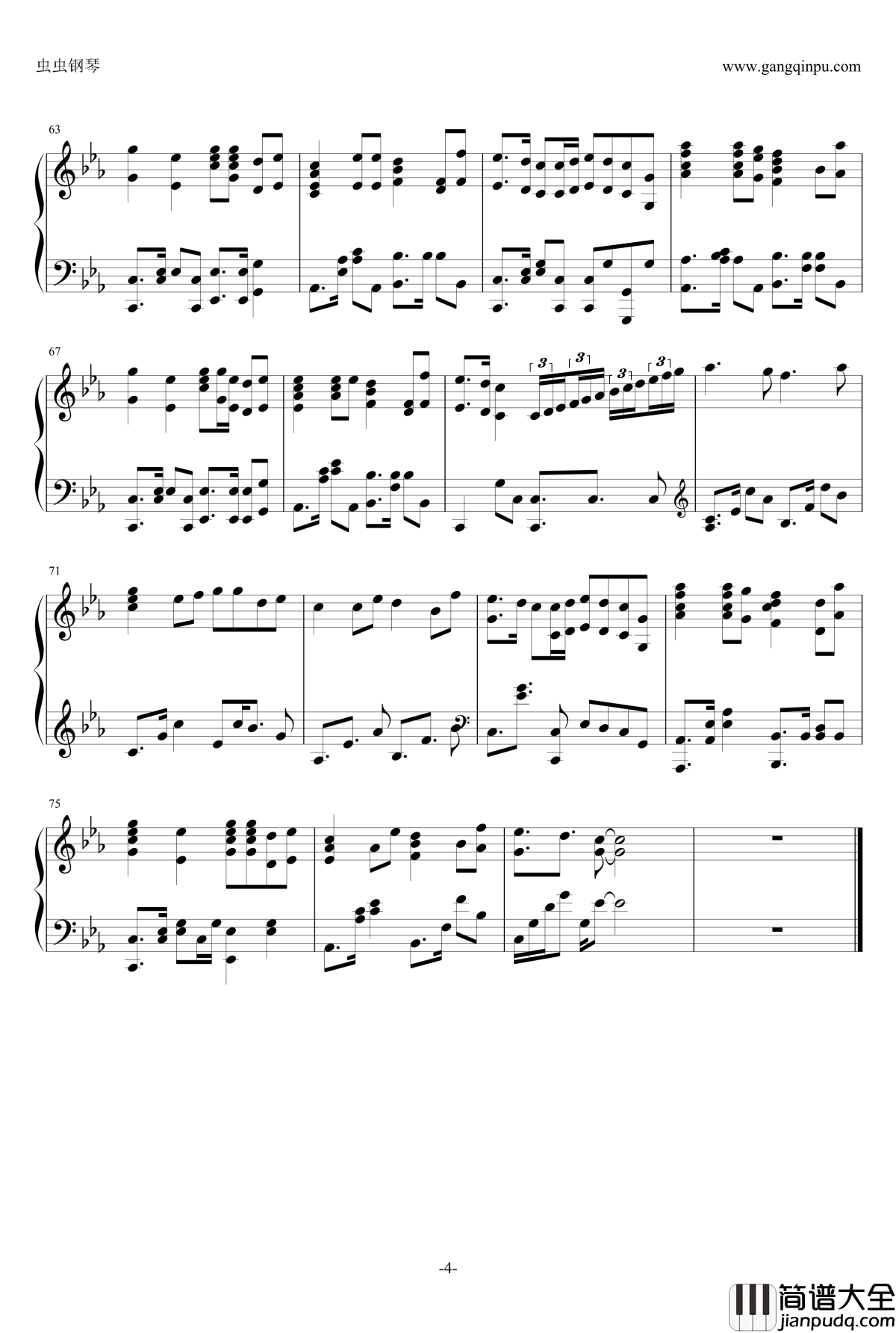 Hymm_for_the_weekend钢琴谱_coldplay