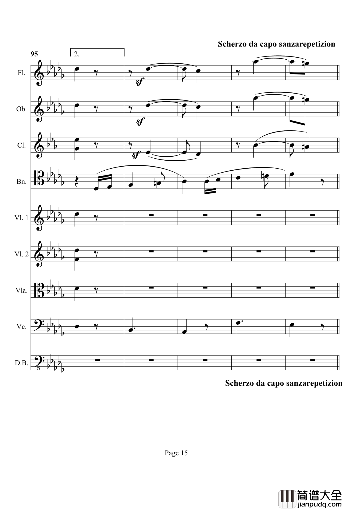 奏鸣曲之交响钢琴谱_第12首_Ⅱ_贝多芬_beethoven