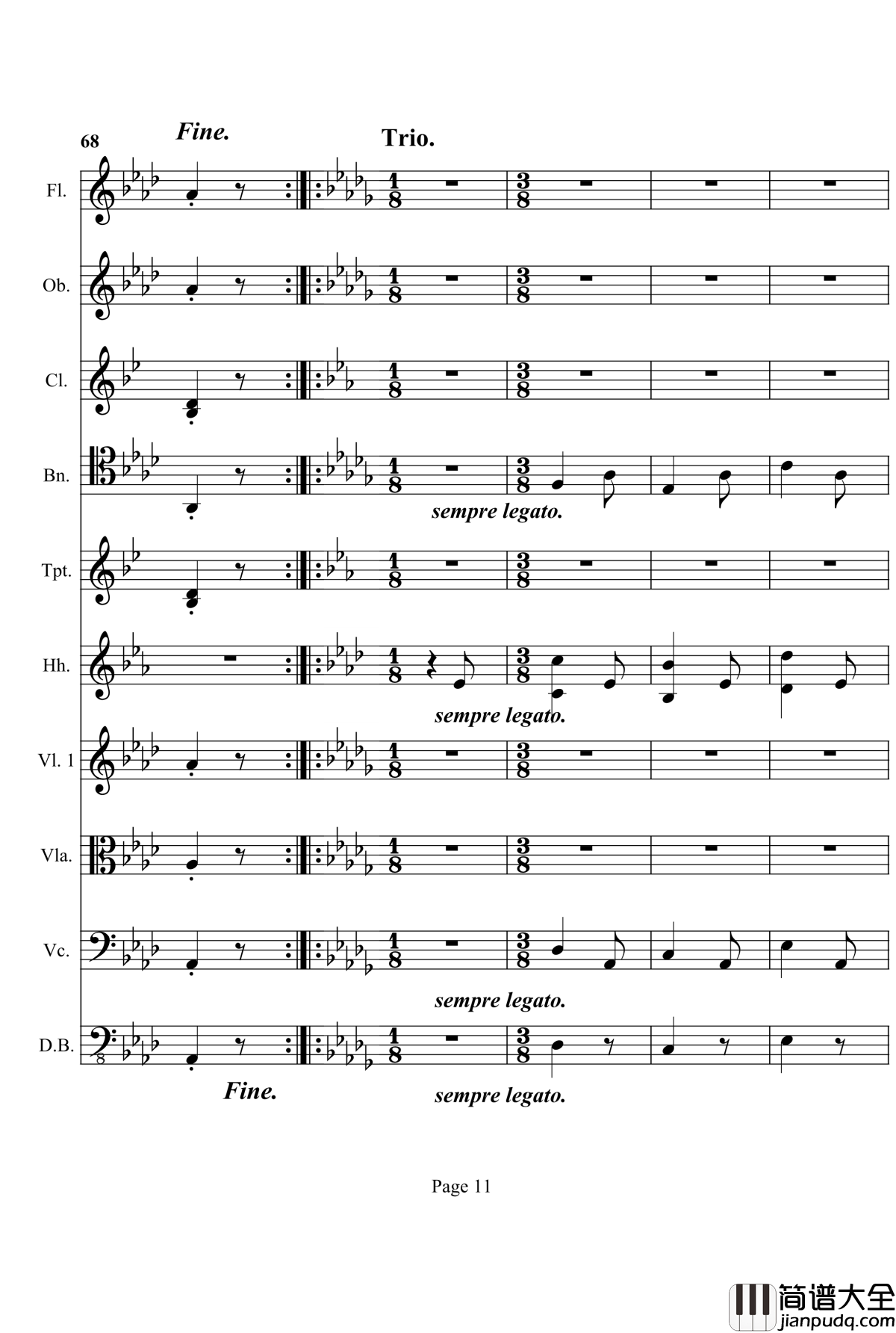 奏鸣曲之交响钢琴谱_第12首_Ⅱ_贝多芬_beethoven