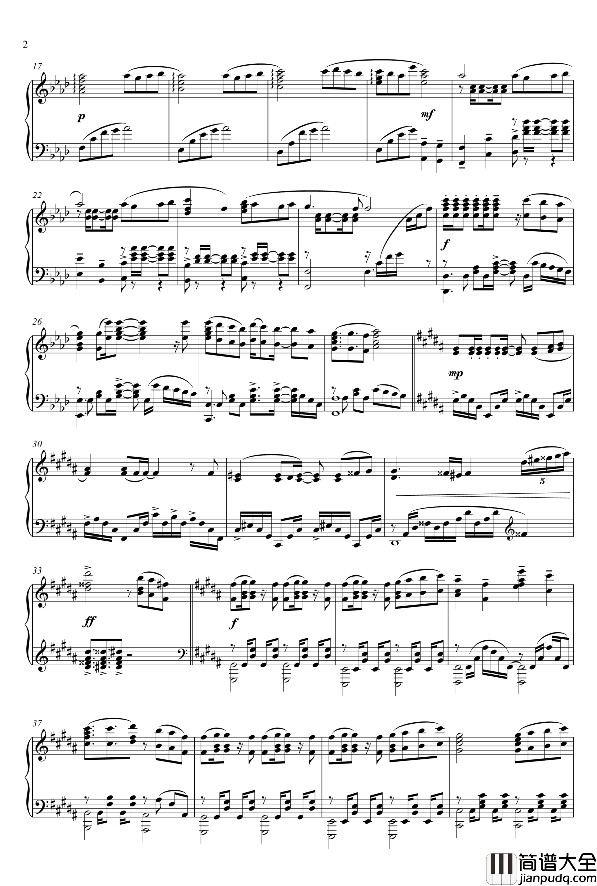 Only_my_railgun钢琴谱__とある科学の超電磁砲_OP_1