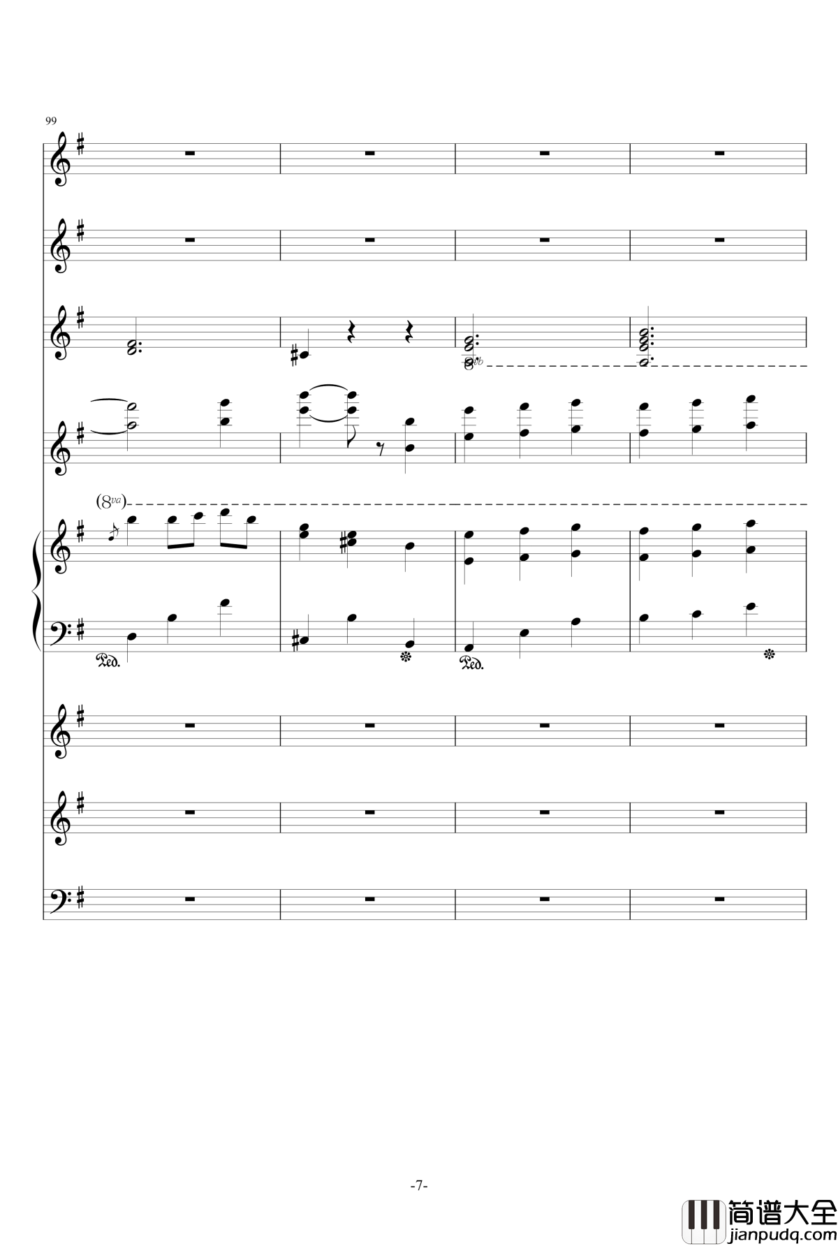 雪印钢琴谱_总谱_ellocz