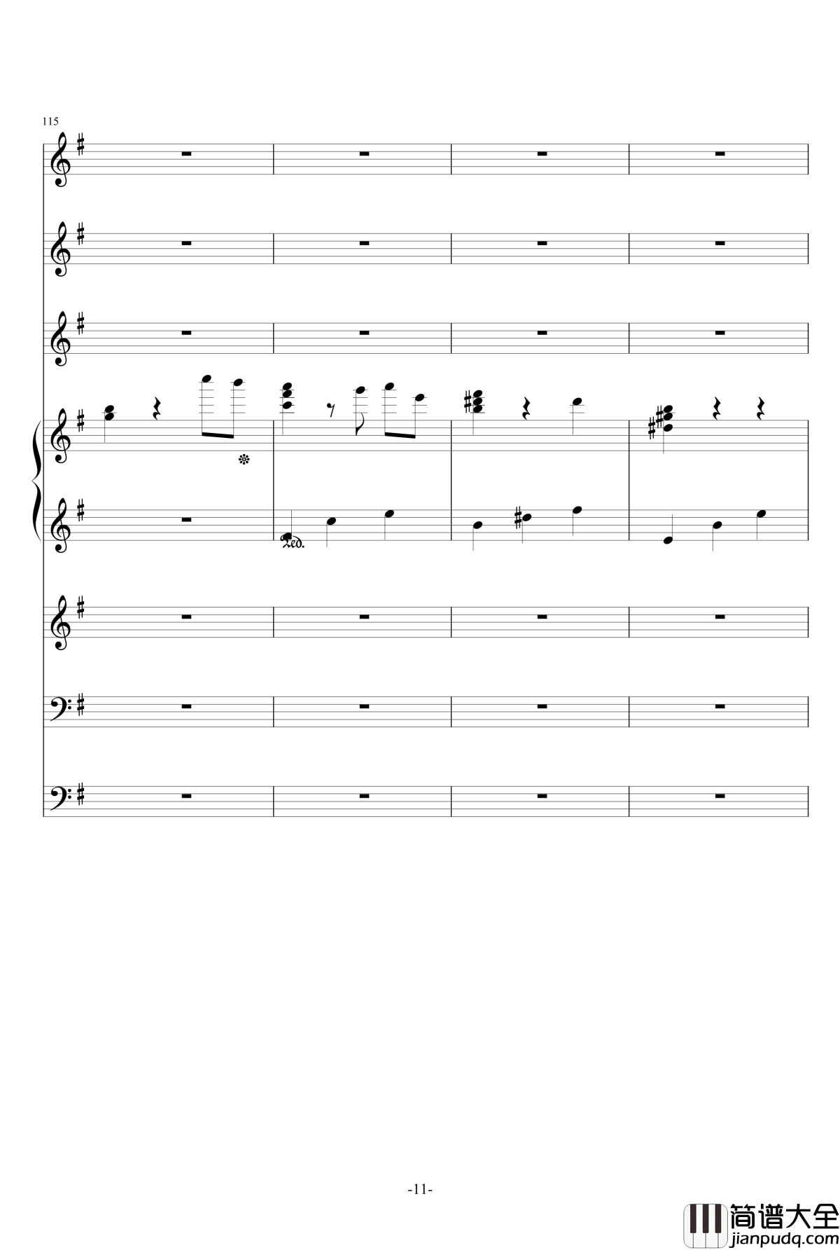 雪印钢琴谱_总谱_ellocz
