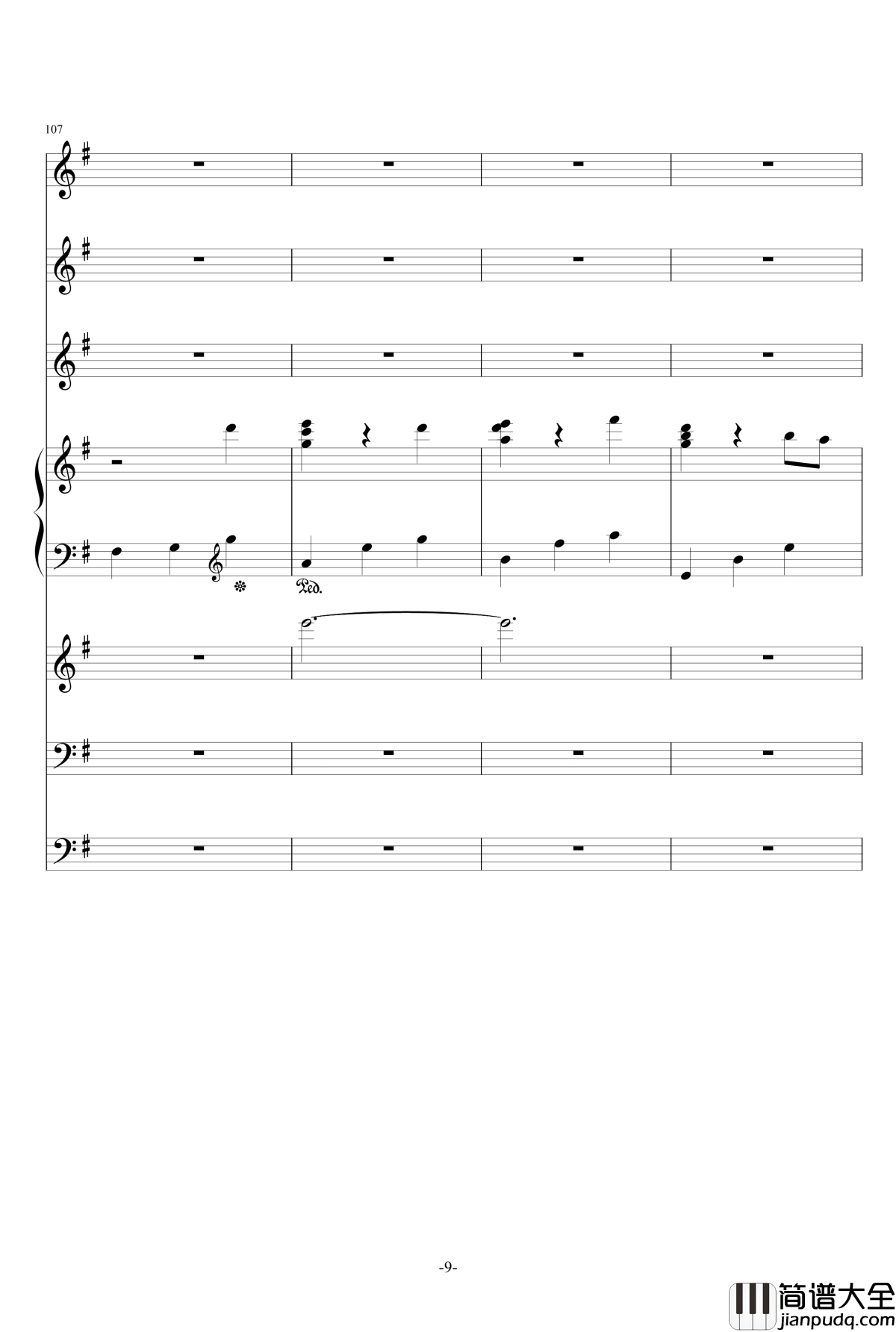 雪印钢琴谱_总谱_ellocz