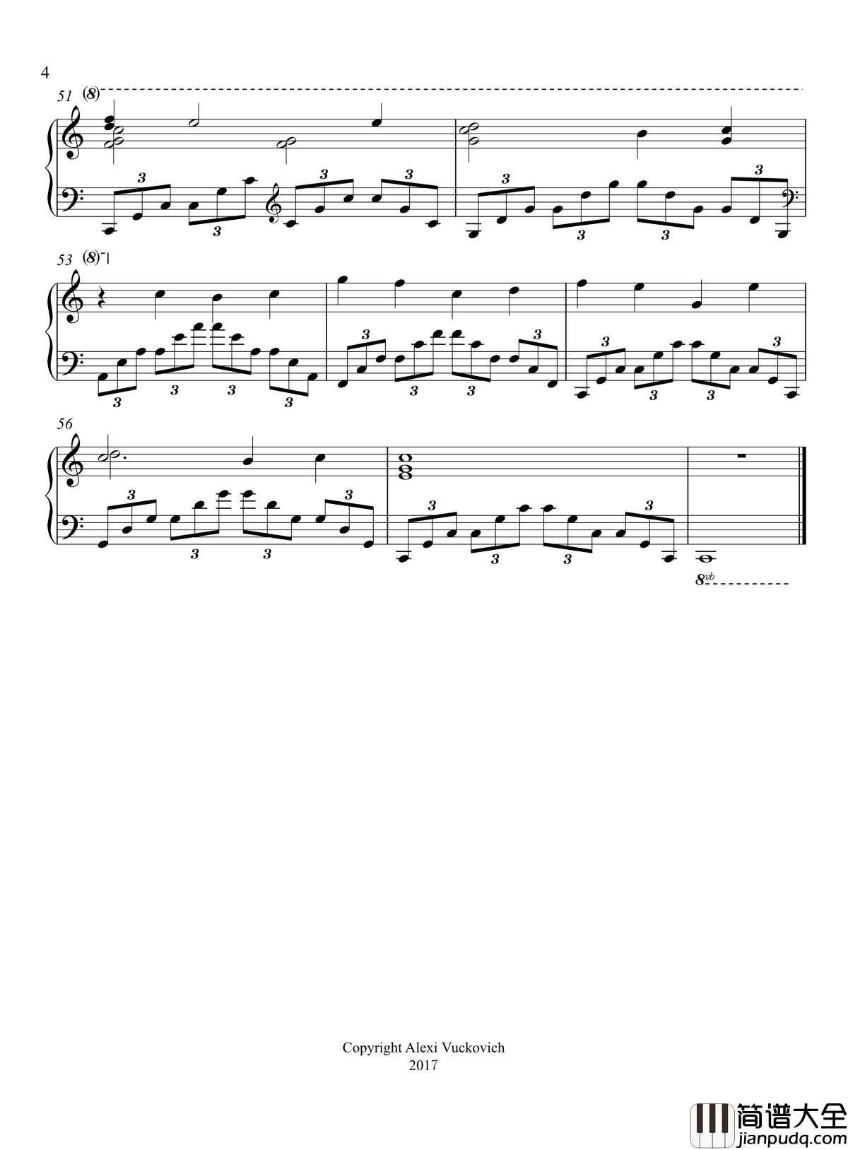 Eternal_Hope钢琴谱_旧金山钢琴