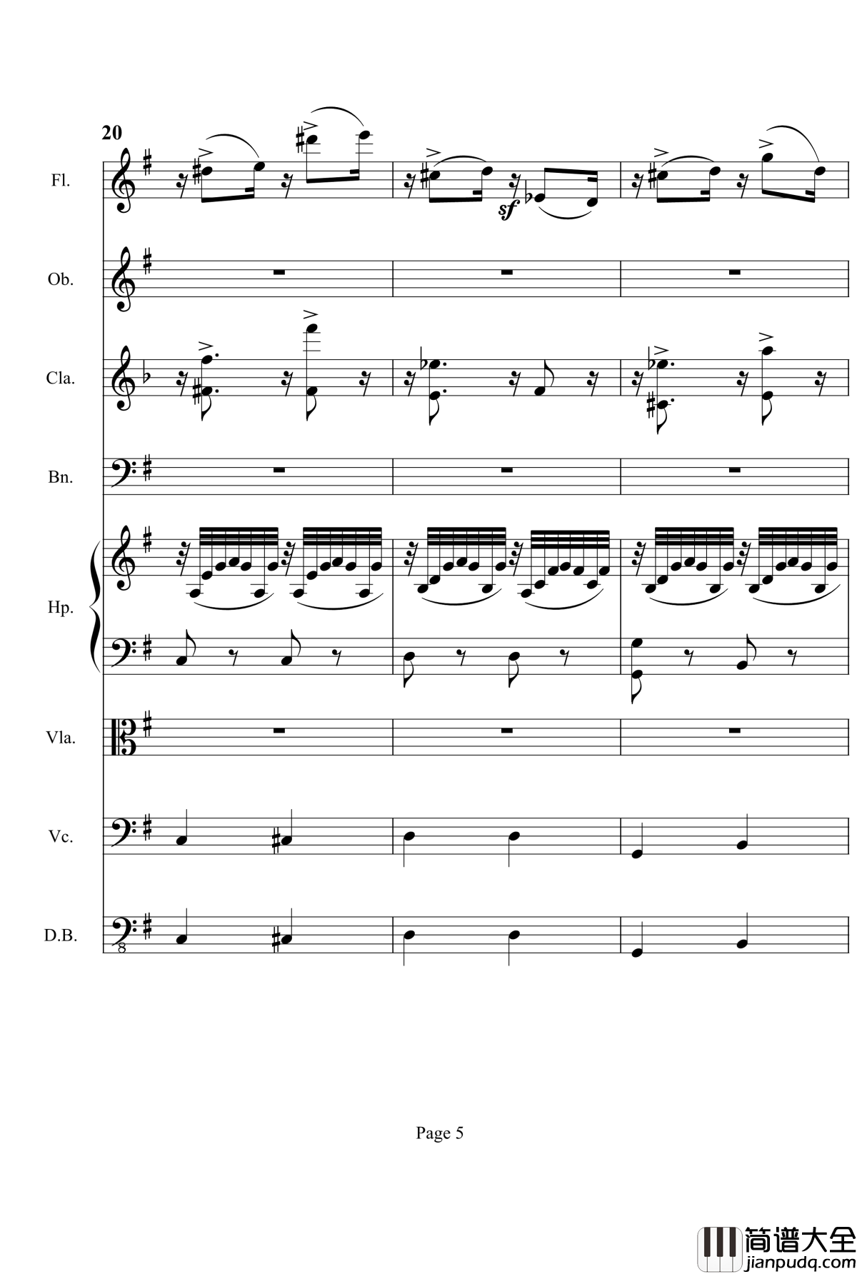 奏鸣曲之交响钢琴谱_第3首_Ⅱ_贝多芬_beethoven