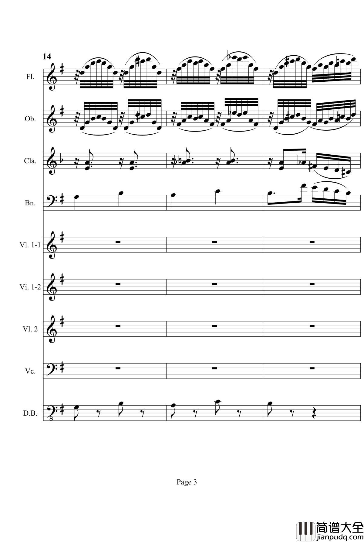 奏鸣曲之交响钢琴谱_第3首_Ⅱ_贝多芬_beethoven