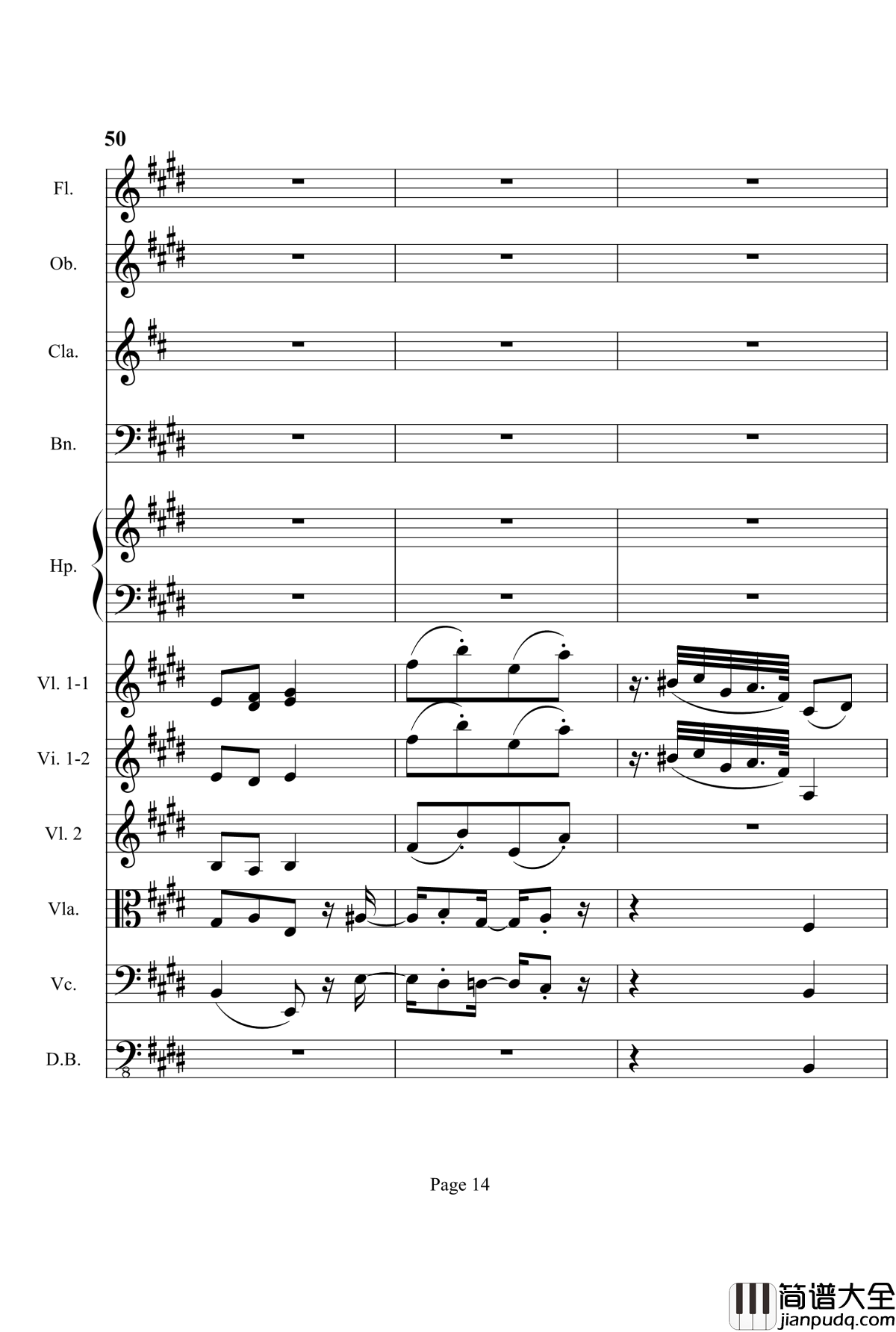 奏鸣曲之交响钢琴谱_第3首_Ⅱ_贝多芬_beethoven