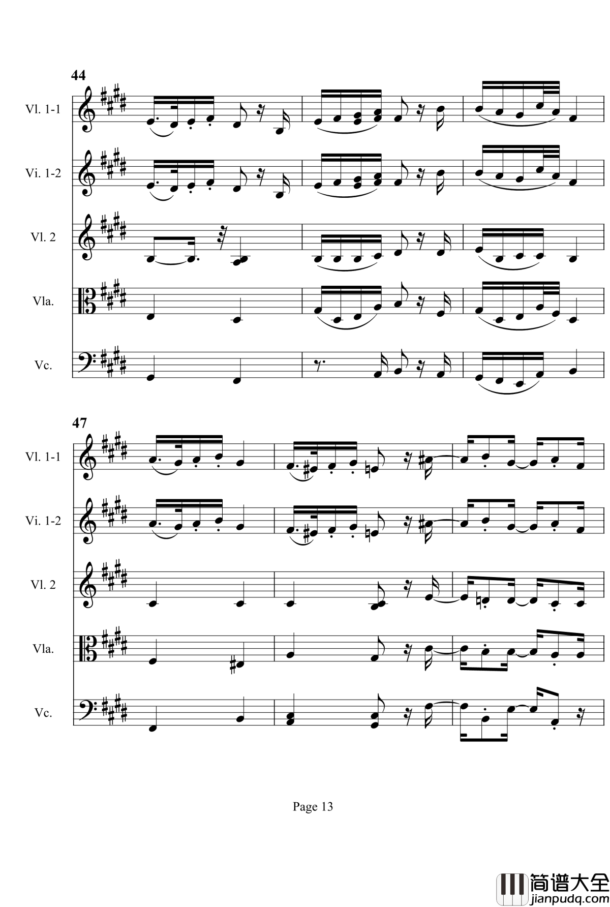 奏鸣曲之交响钢琴谱_第3首_Ⅱ_贝多芬_beethoven