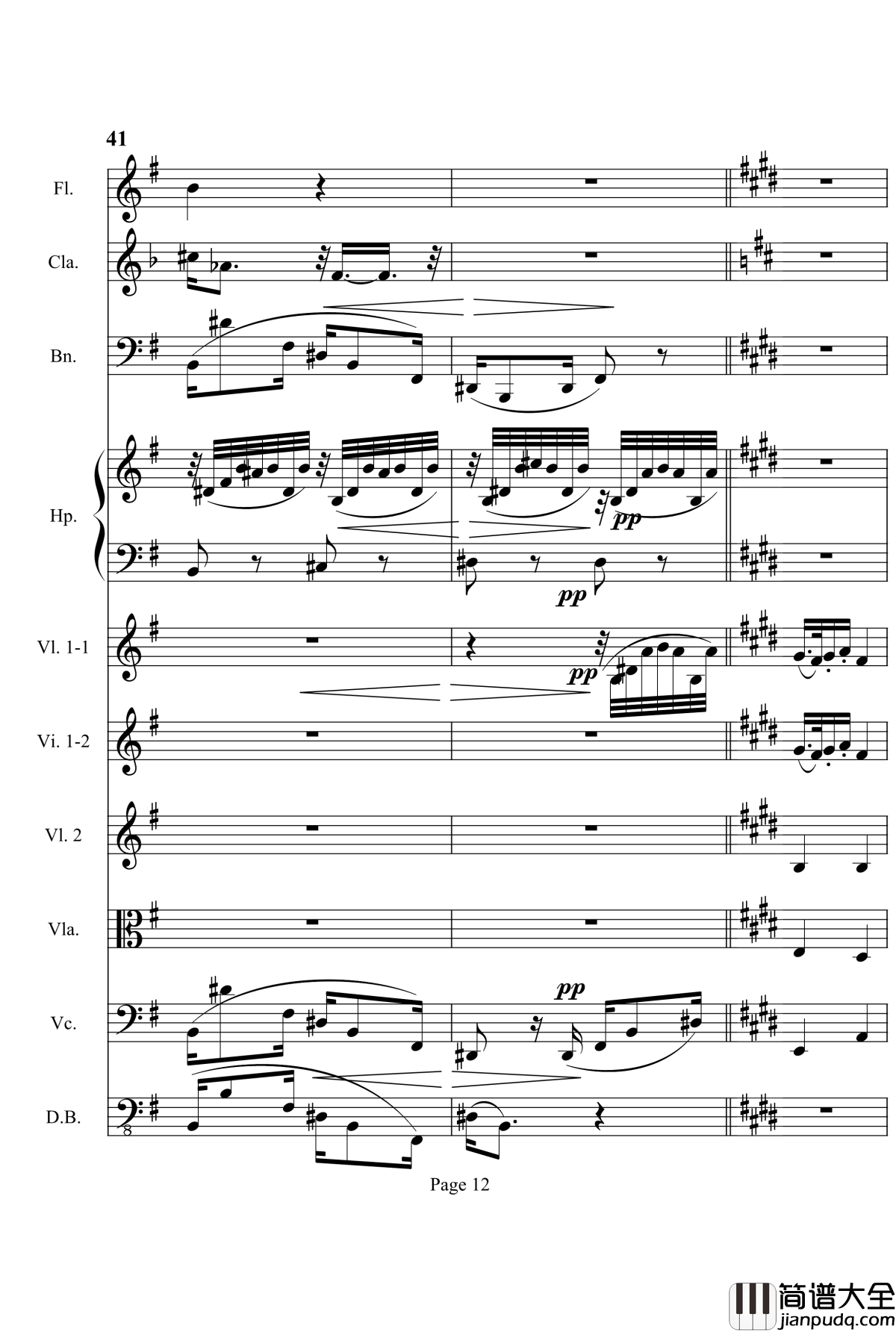 奏鸣曲之交响钢琴谱_第3首_Ⅱ_贝多芬_beethoven