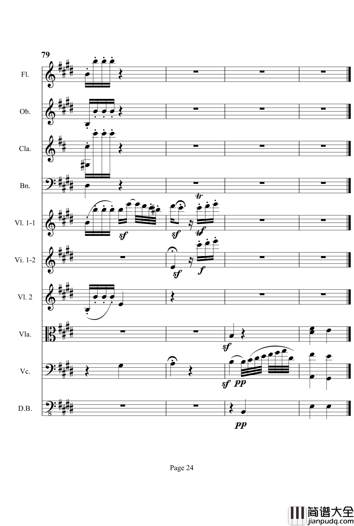 奏鸣曲之交响钢琴谱_第3首_Ⅱ_贝多芬_beethoven