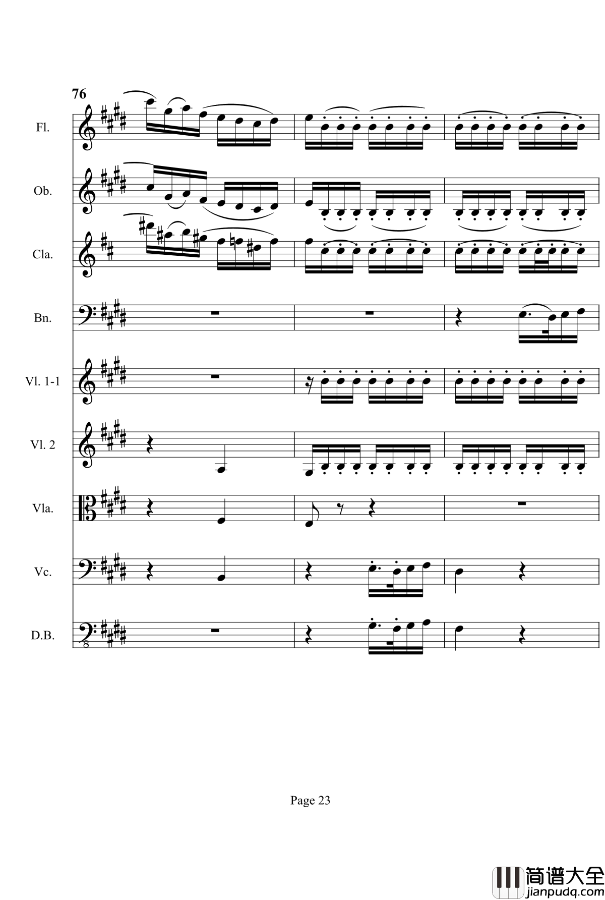 奏鸣曲之交响钢琴谱_第3首_Ⅱ_贝多芬_beethoven