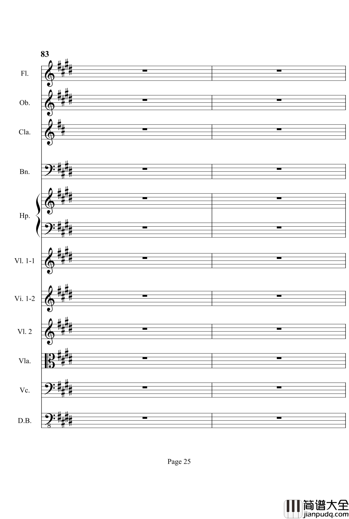 奏鸣曲之交响钢琴谱_第3首_Ⅱ_贝多芬_beethoven