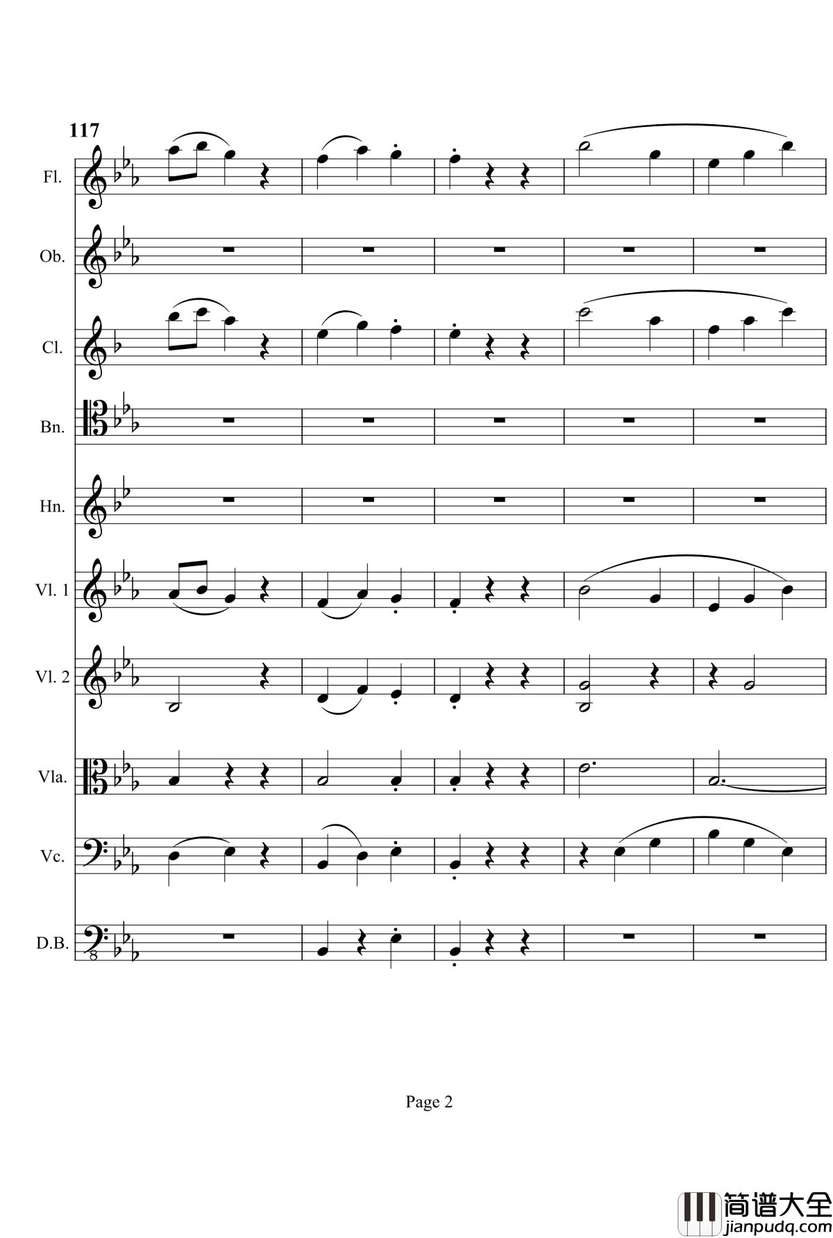 奏鸣曲之交响钢琴谱_第4首_Ⅲ_贝多芬_beethoven