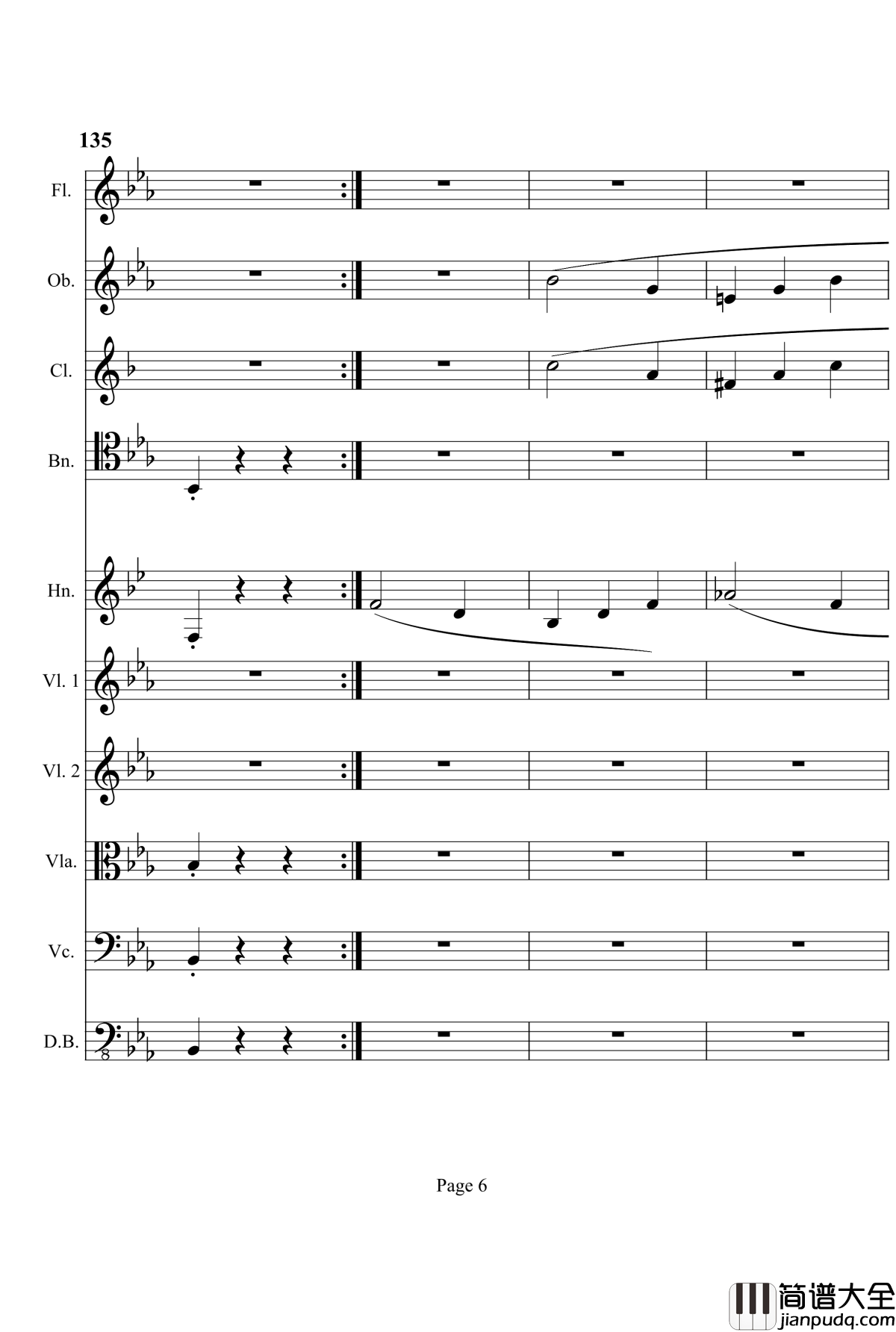 奏鸣曲之交响钢琴谱_第4首_Ⅲ_贝多芬_beethoven