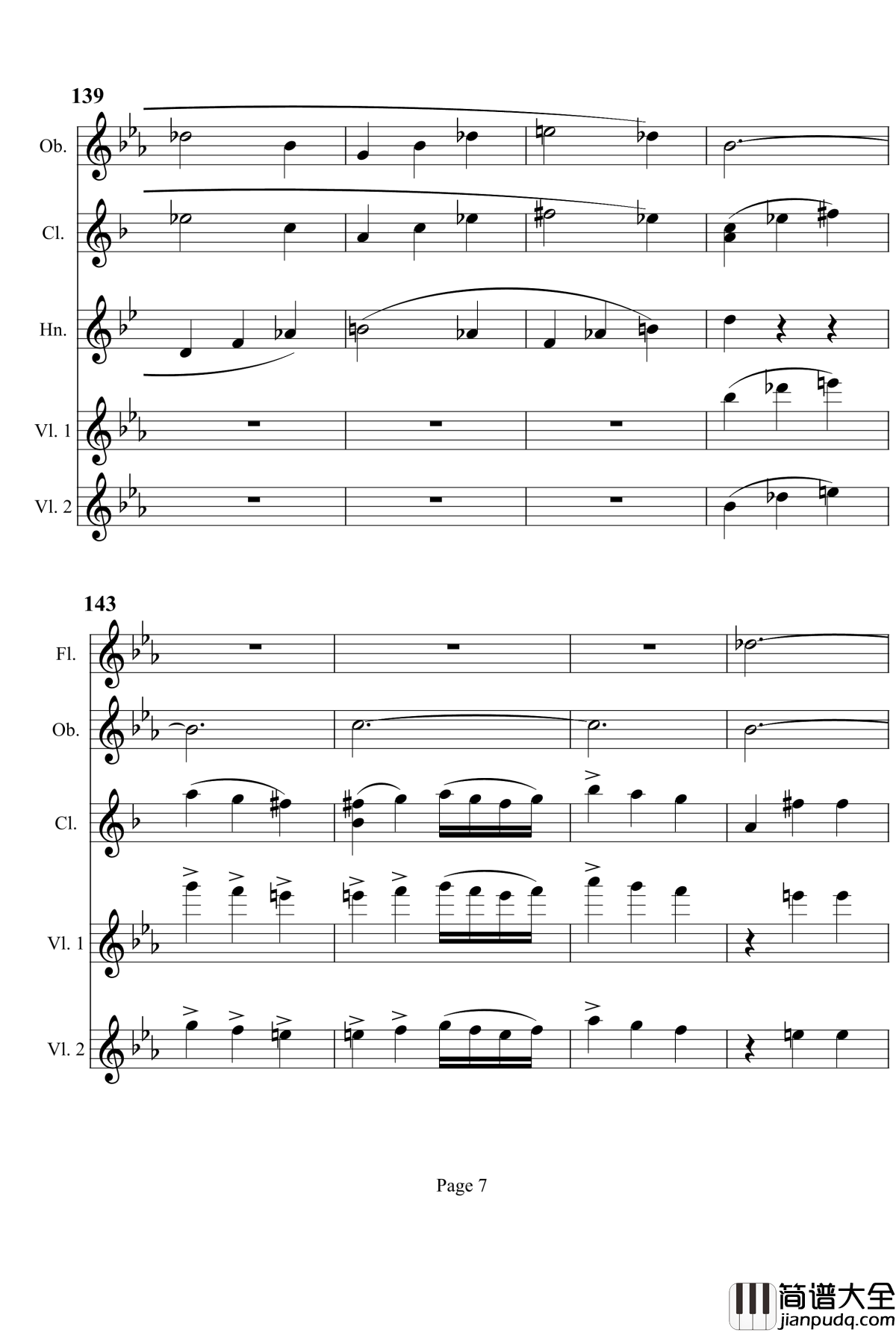 奏鸣曲之交响钢琴谱_第4首_Ⅲ_贝多芬_beethoven