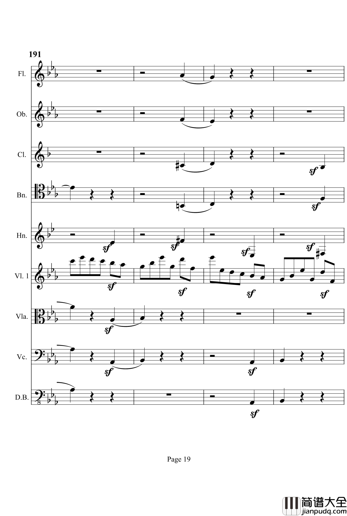 奏鸣曲之交响钢琴谱_第4首_Ⅲ_贝多芬_beethoven