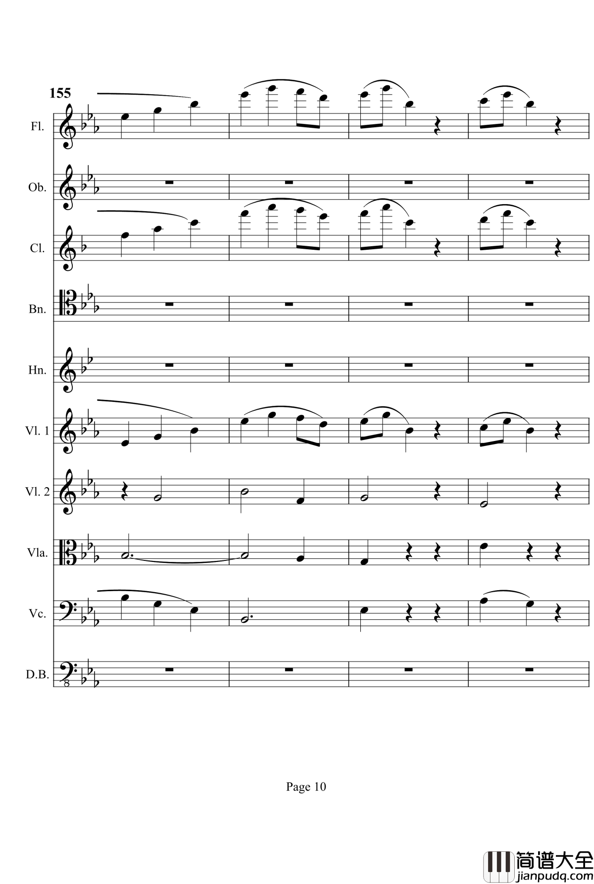 奏鸣曲之交响钢琴谱_第4首_Ⅲ_贝多芬_beethoven