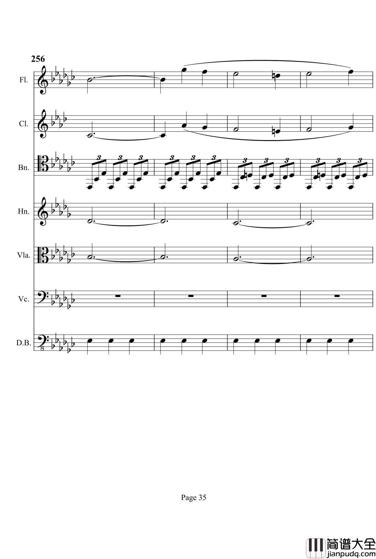 奏鸣曲之交响钢琴谱_第4首_Ⅲ_贝多芬_beethoven