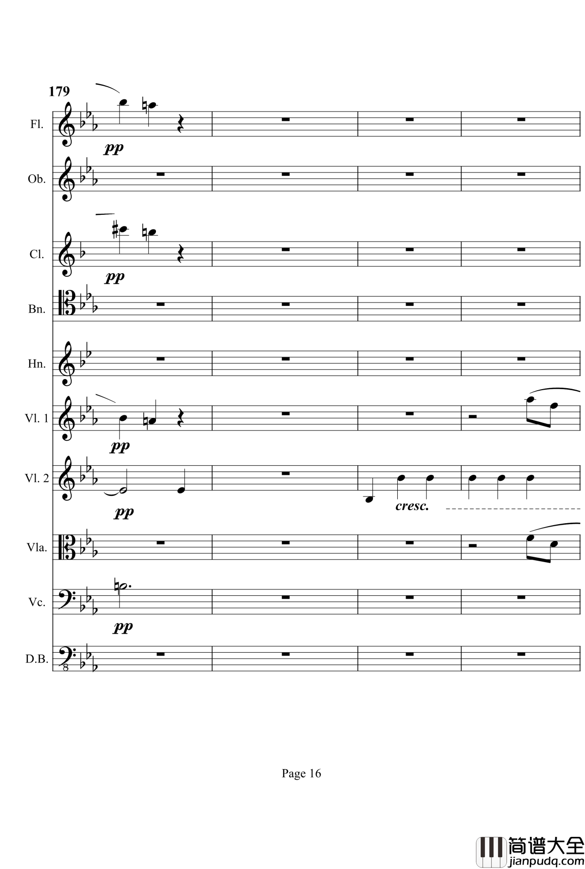 奏鸣曲之交响钢琴谱_第4首_Ⅲ_贝多芬_beethoven