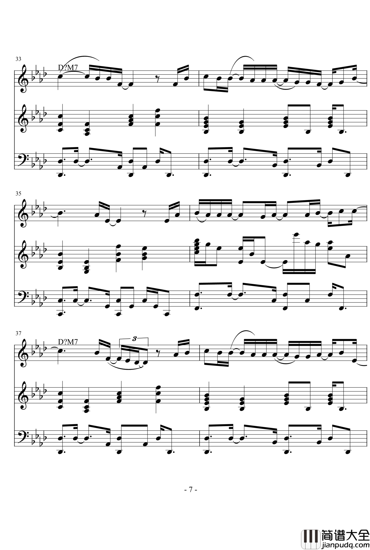 Lost_In_love_钢琴谱__玻璃孩子_金泰妍