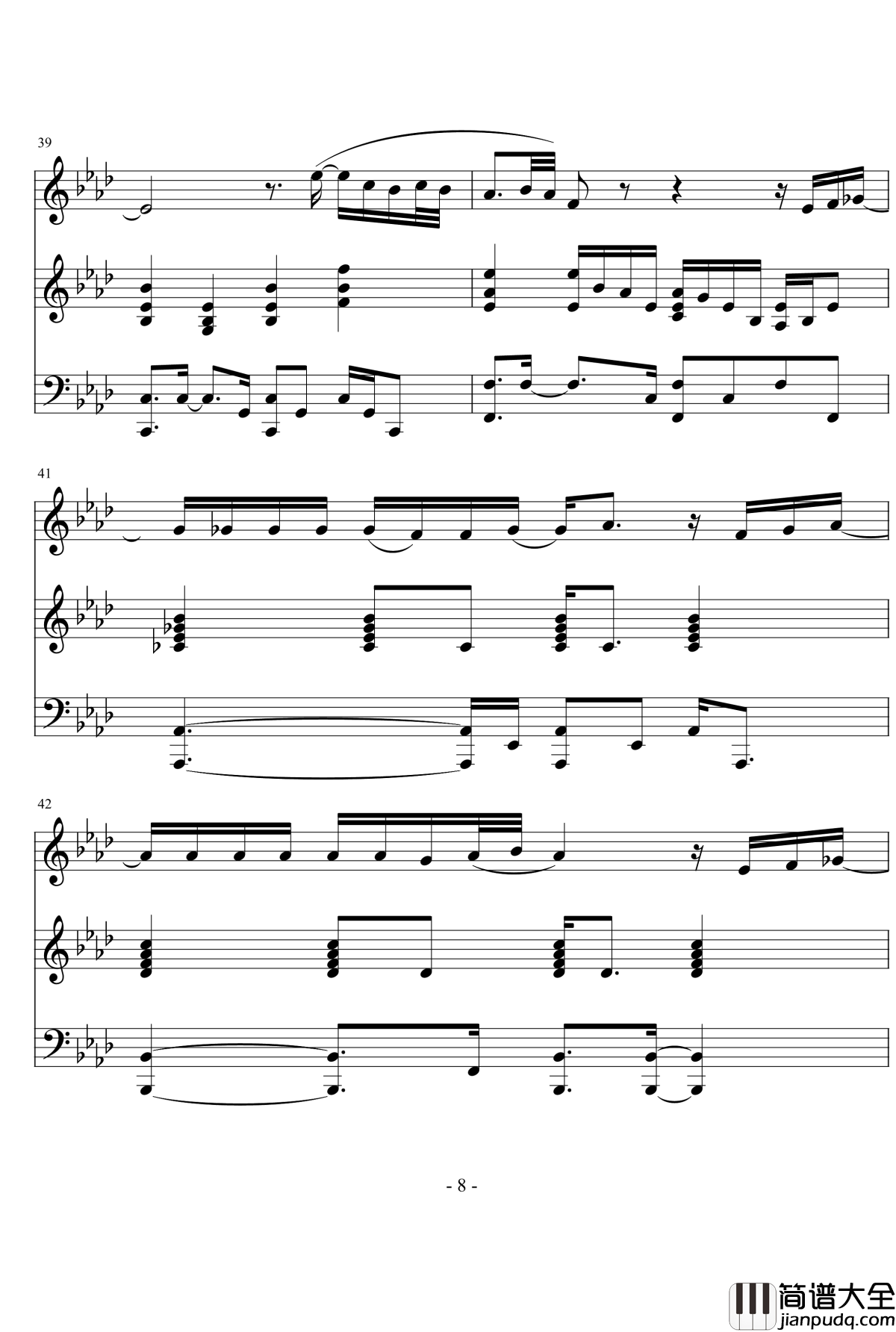 Lost_In_love_钢琴谱__玻璃孩子_金泰妍