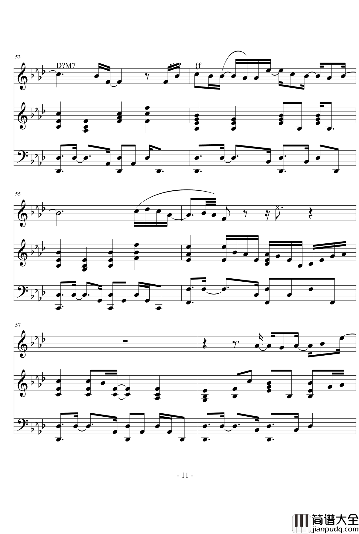 Lost_In_love_钢琴谱__玻璃孩子_金泰妍