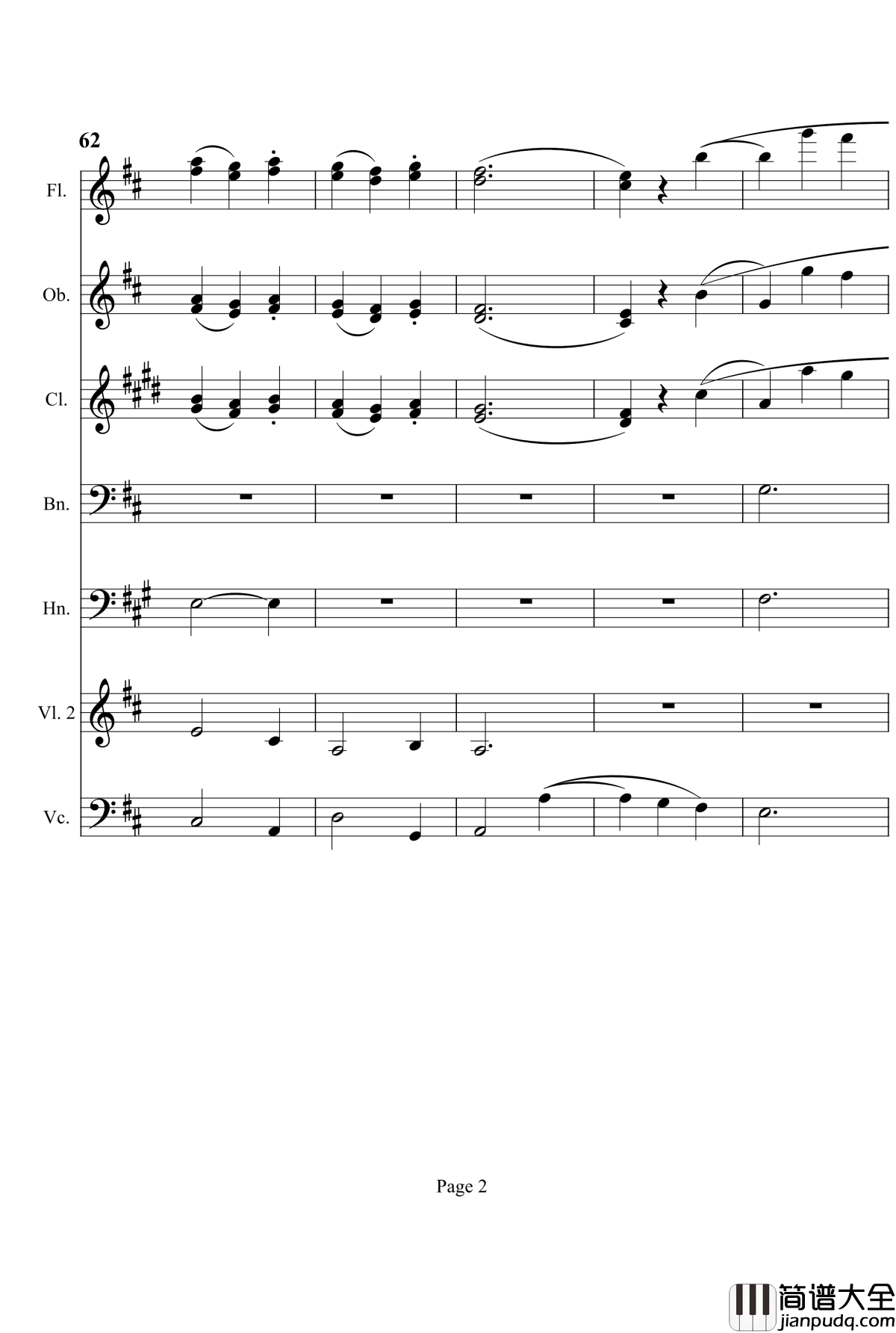 奏鸣曲之交响钢琴谱_第7首_Ⅲ_贝多芬_beethoven