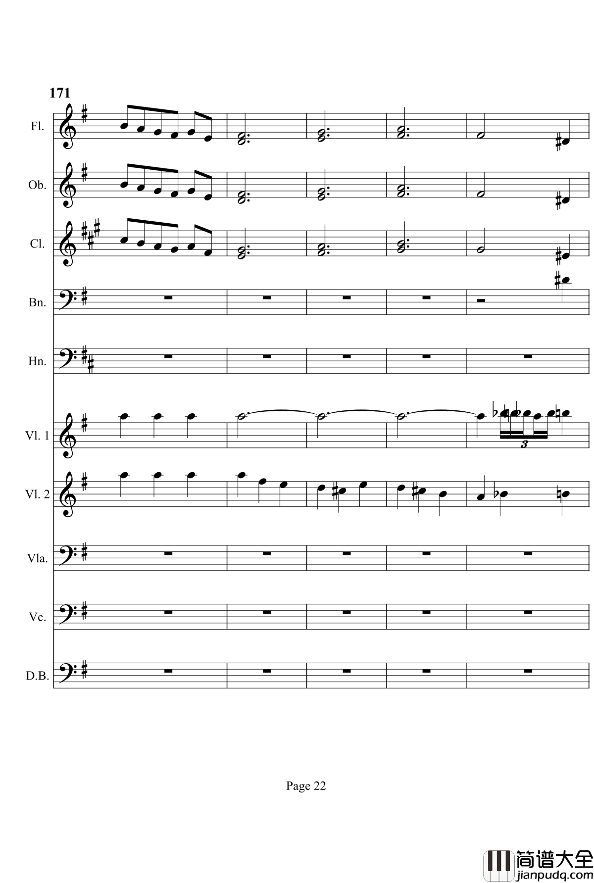 奏鸣曲之交响钢琴谱_第7首_Ⅲ_贝多芬_beethoven