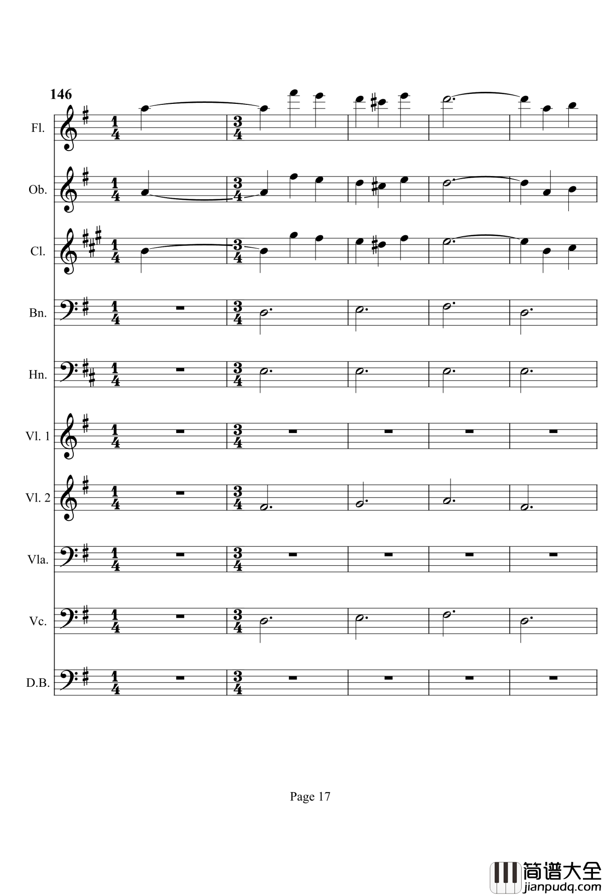 奏鸣曲之交响钢琴谱_第7首_Ⅲ_贝多芬_beethoven