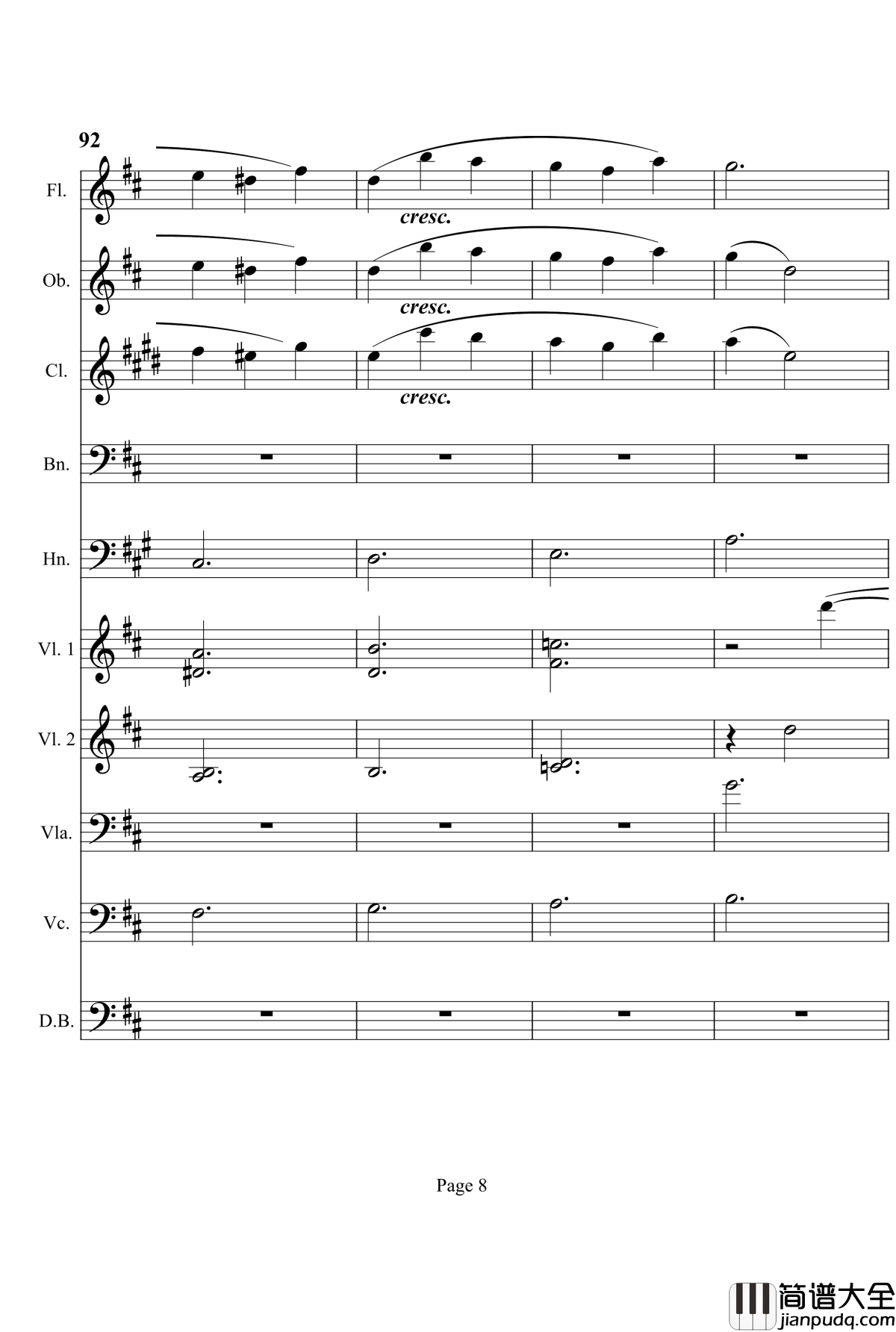 奏鸣曲之交响钢琴谱_第7首_Ⅲ_贝多芬_beethoven