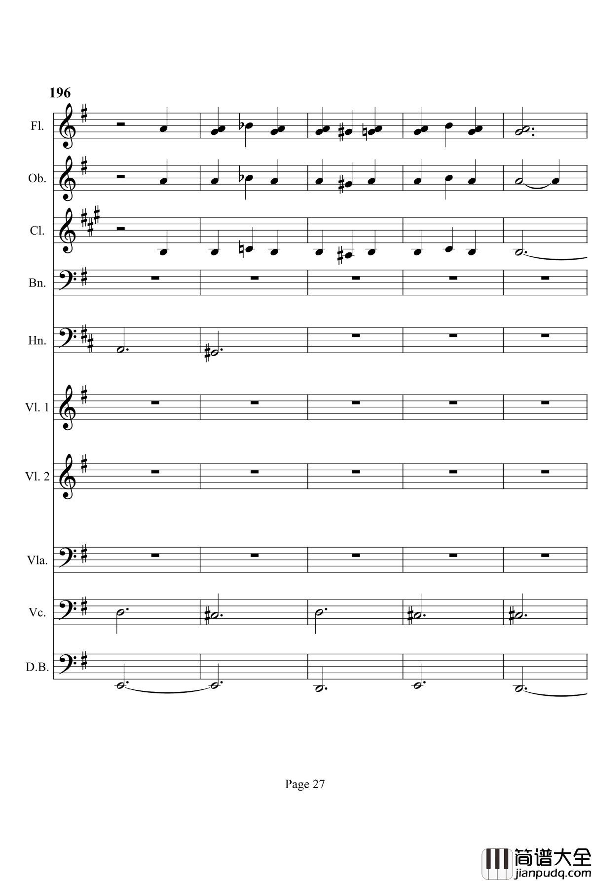 奏鸣曲之交响钢琴谱_第7首_Ⅲ_贝多芬_beethoven