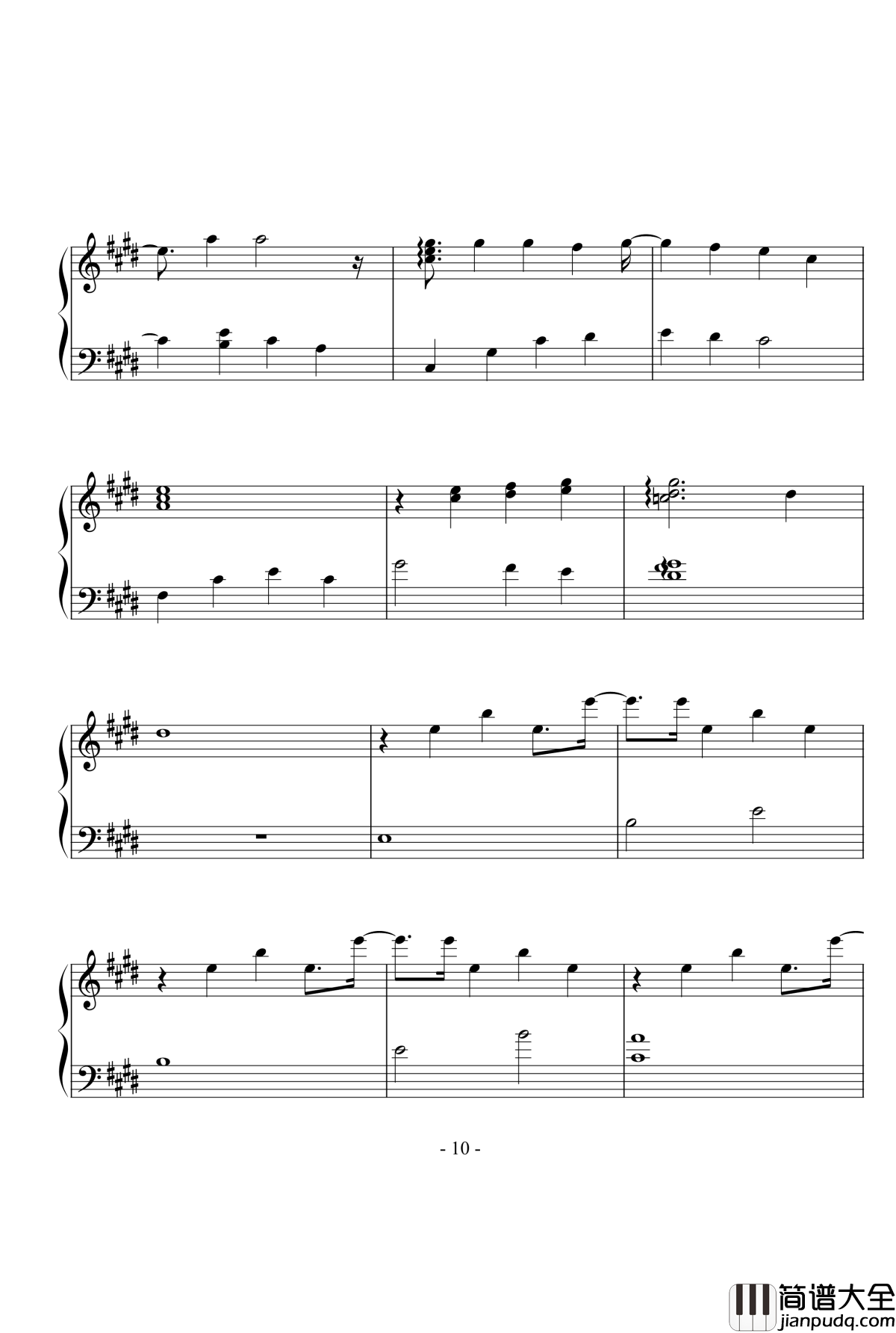 秋之回忆_when_will_the_rain_end钢琴谱_秋之回忆