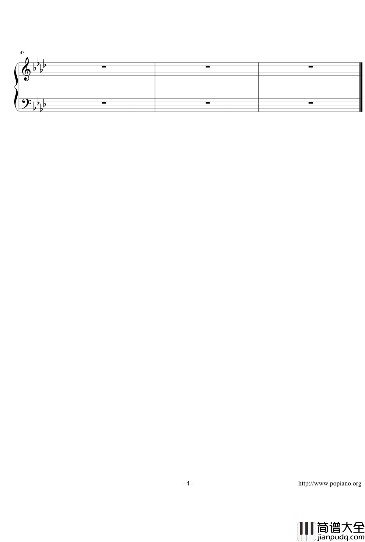 却不珍惜钢琴谱_龙卷风暴