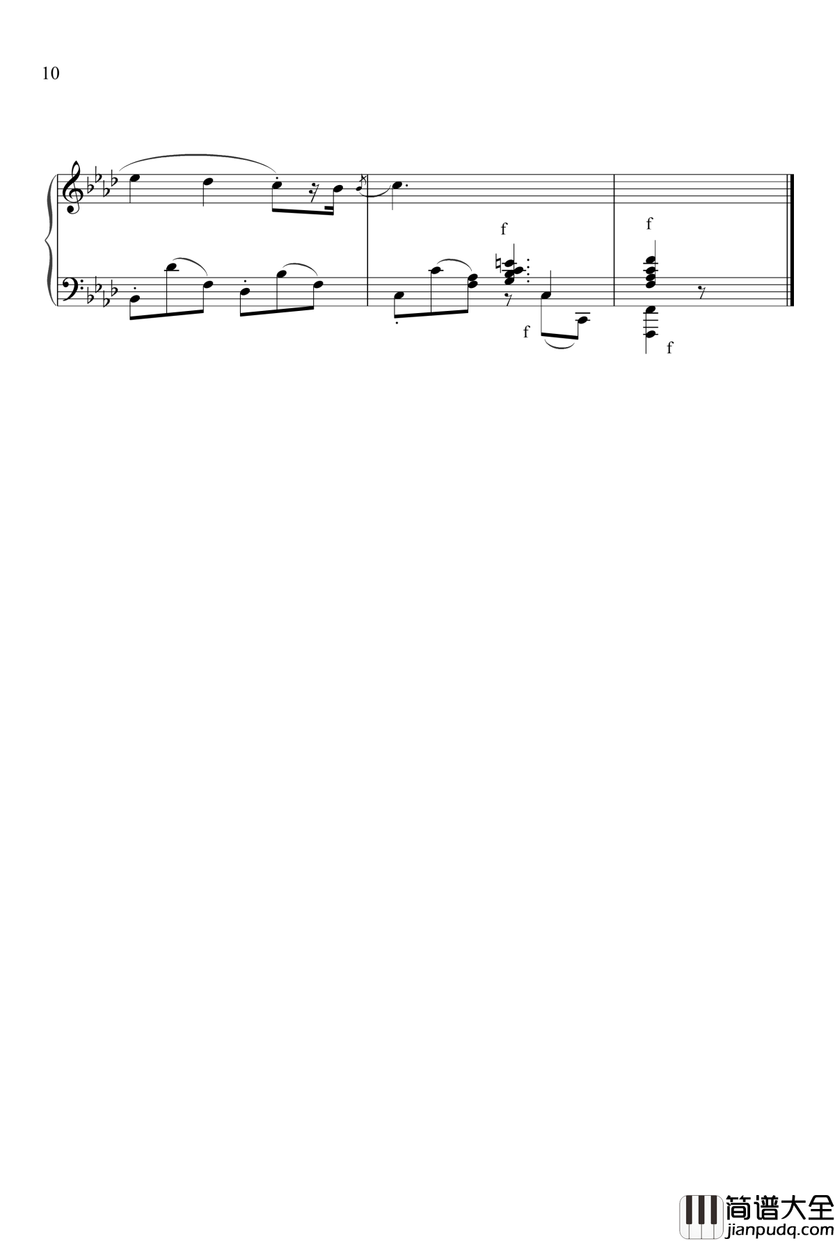 Aufschwung钢琴谱_舒曼幻想曲集_Op.12_冲动