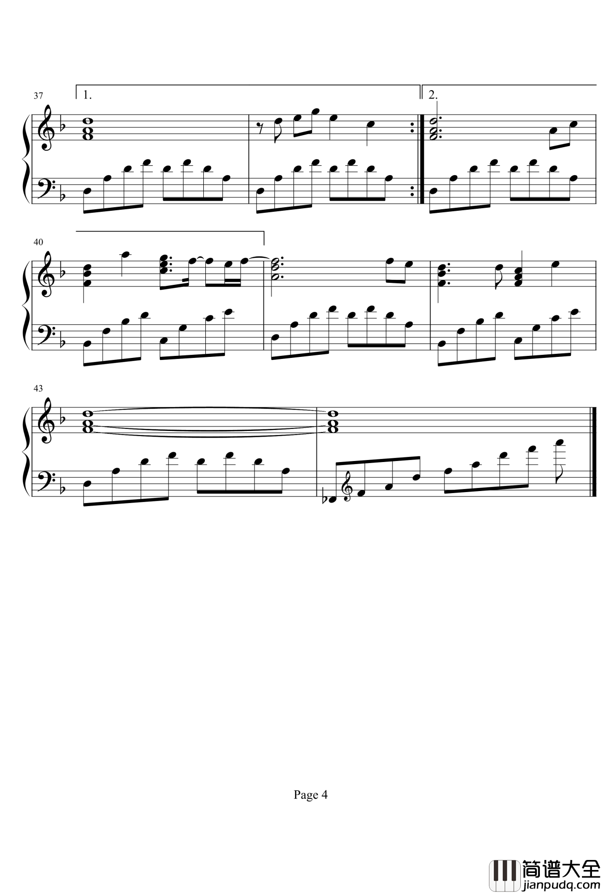 星语心愿钢琴谱_张柏芝