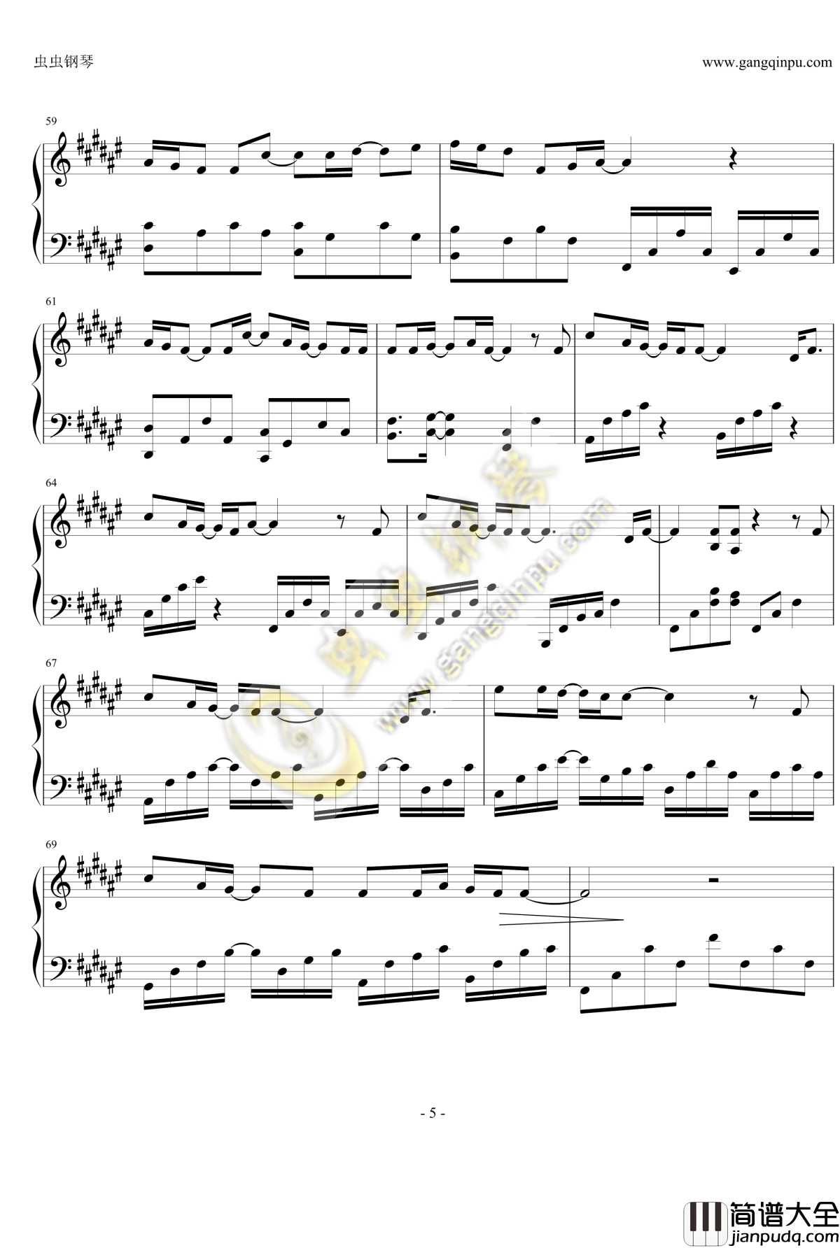 なんでもないや钢琴谱___你的名字__君の名はED