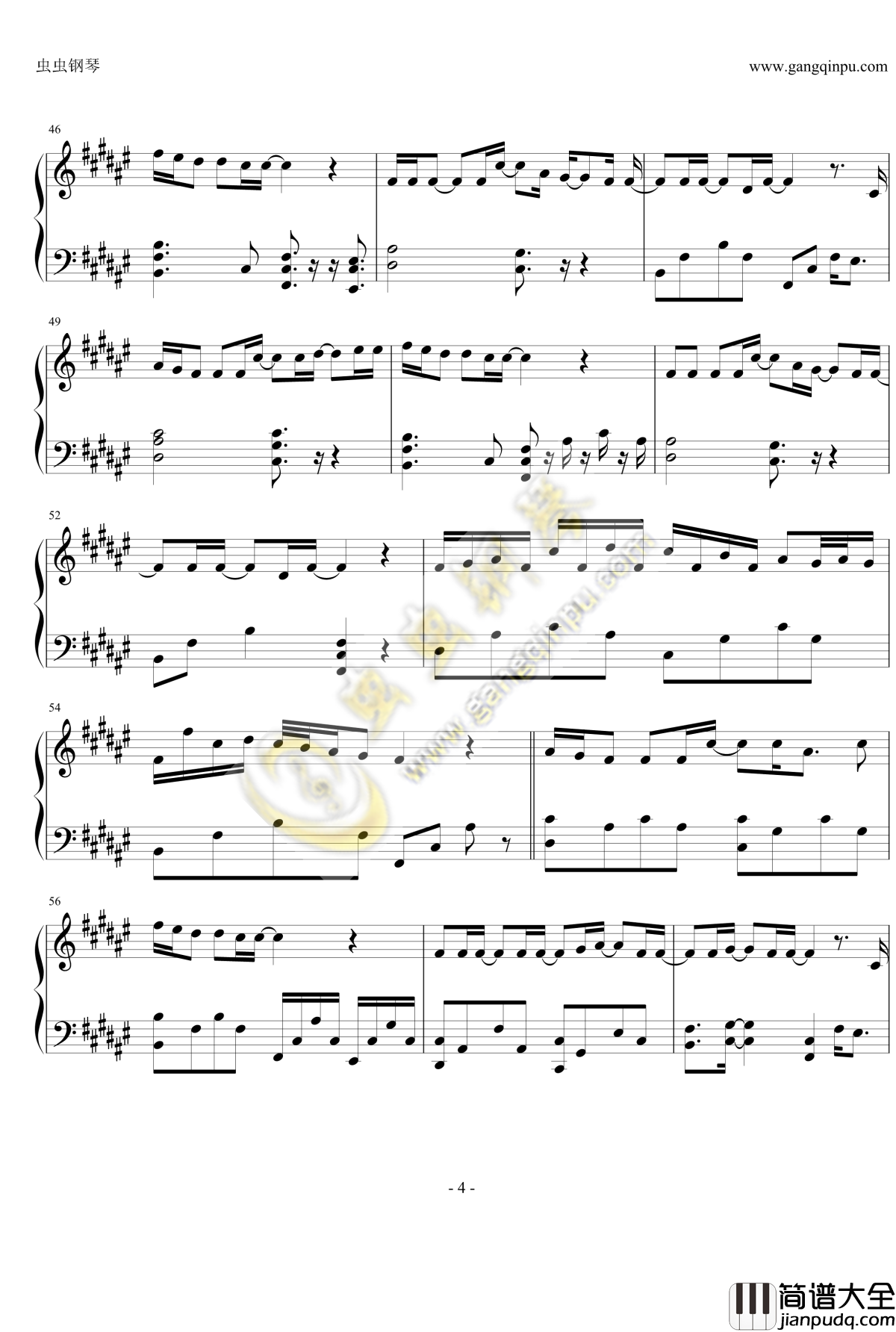 なんでもないや钢琴谱___你的名字__君の名はED