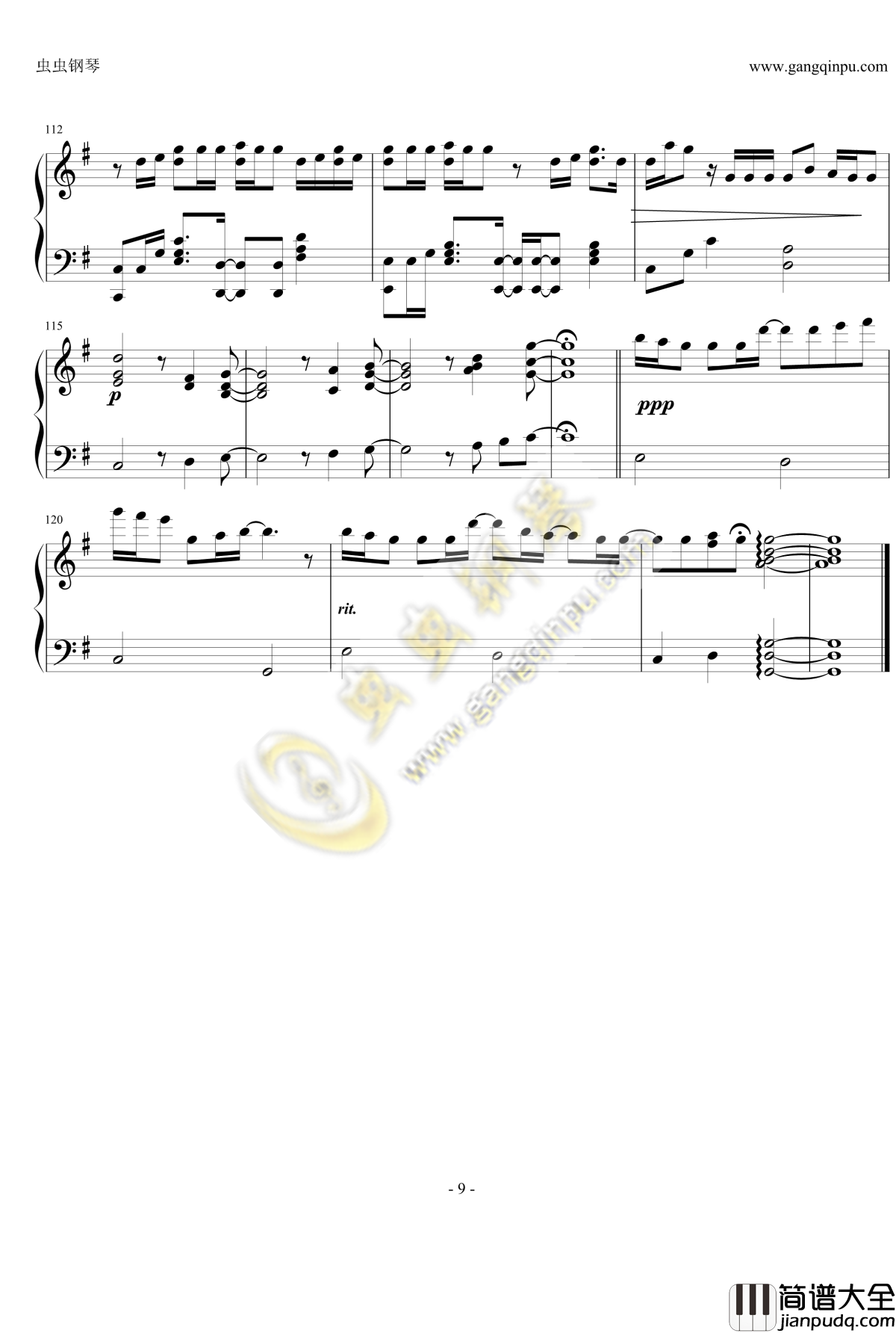 なんでもないや钢琴谱___你的名字__君の名はED