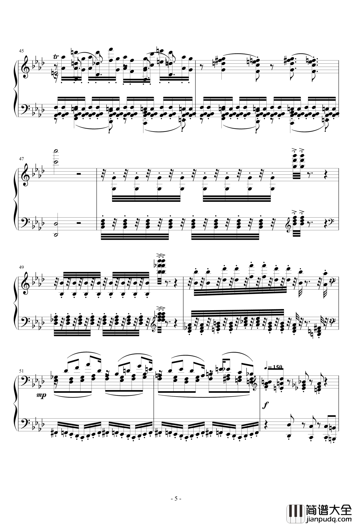 小温狂想曲2.7钢琴谱_一个球