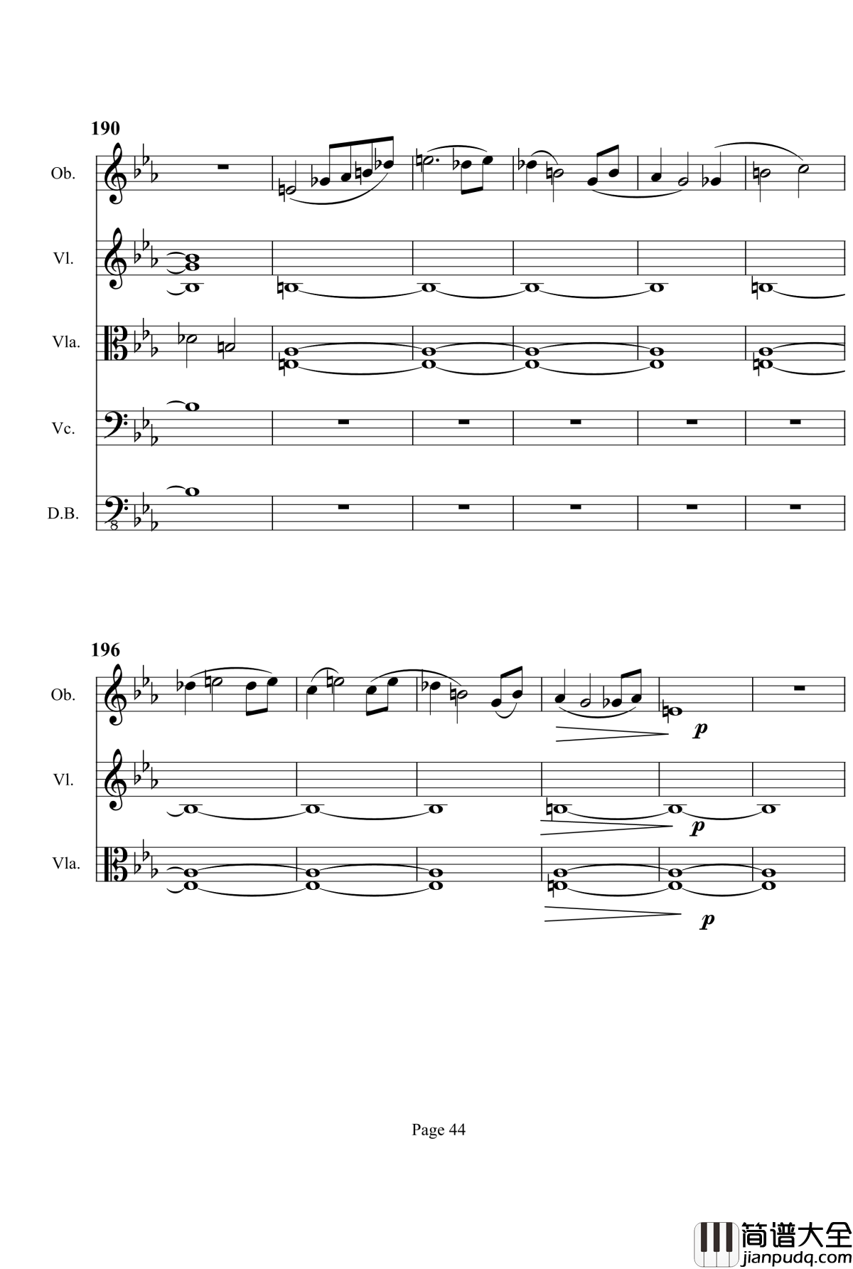 第三交响曲钢琴谱_梦幻的传说_项道荣