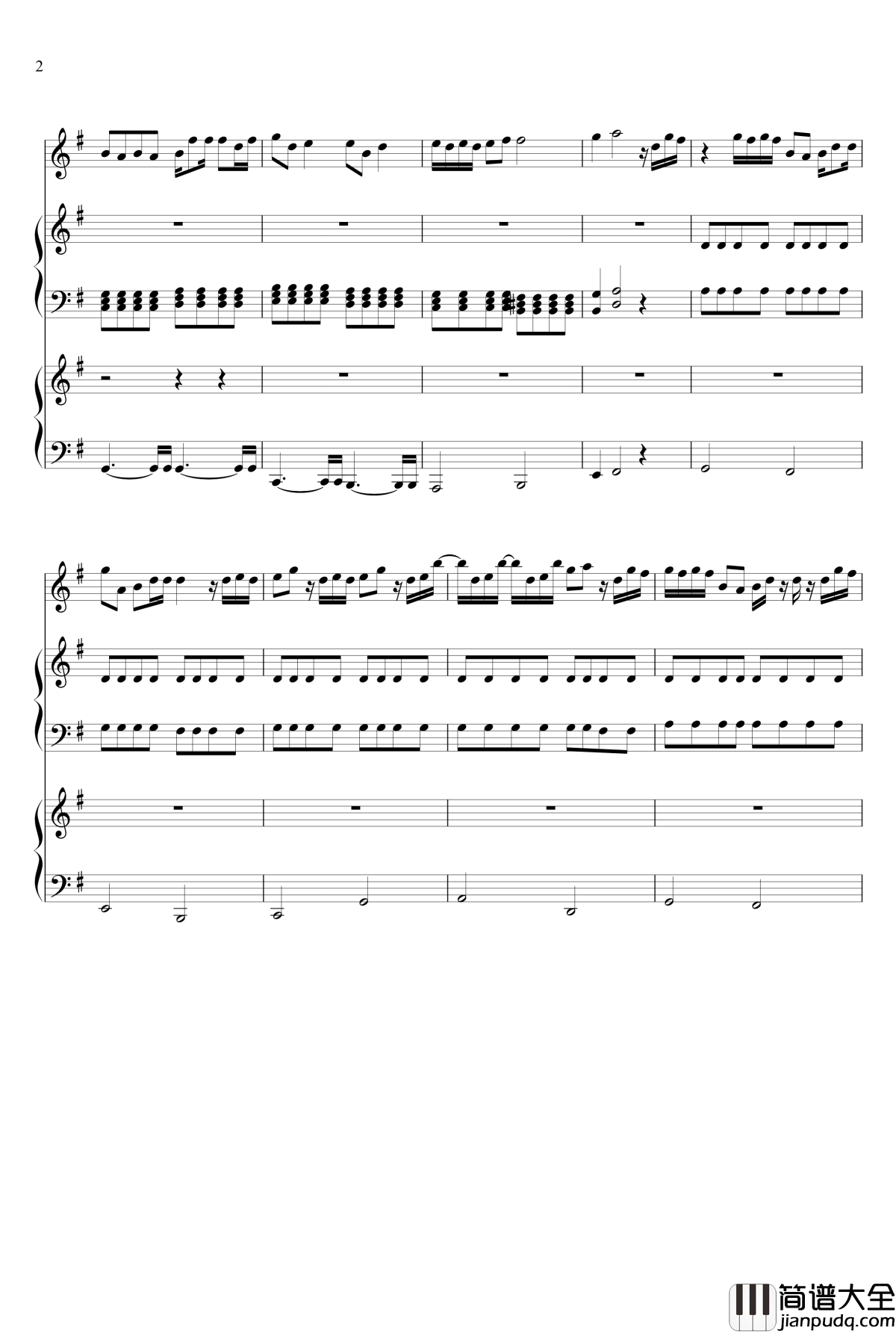 岁月神偷钢琴谱_金玟岐