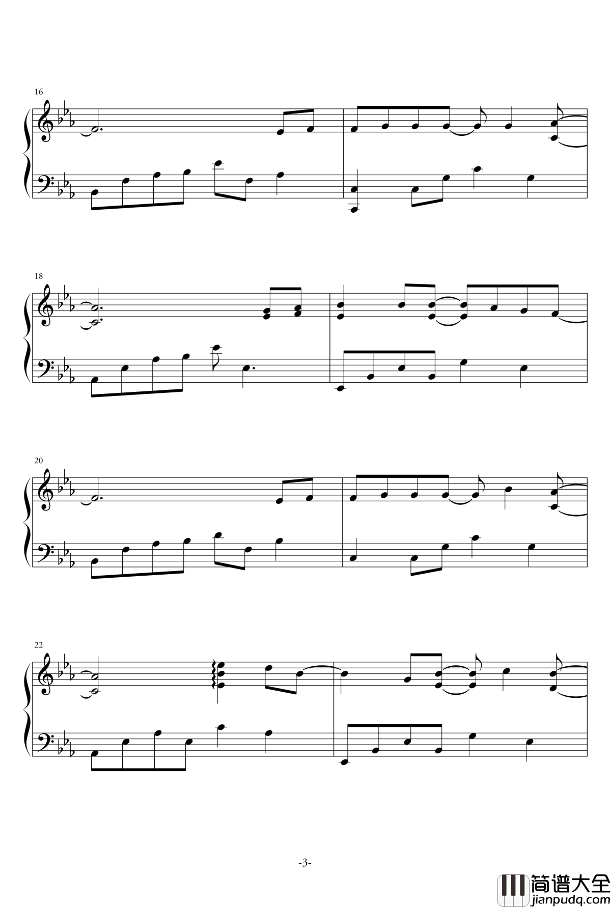 Stay_with_Me钢琴谱_孤单又灿烂的神_鬼怪