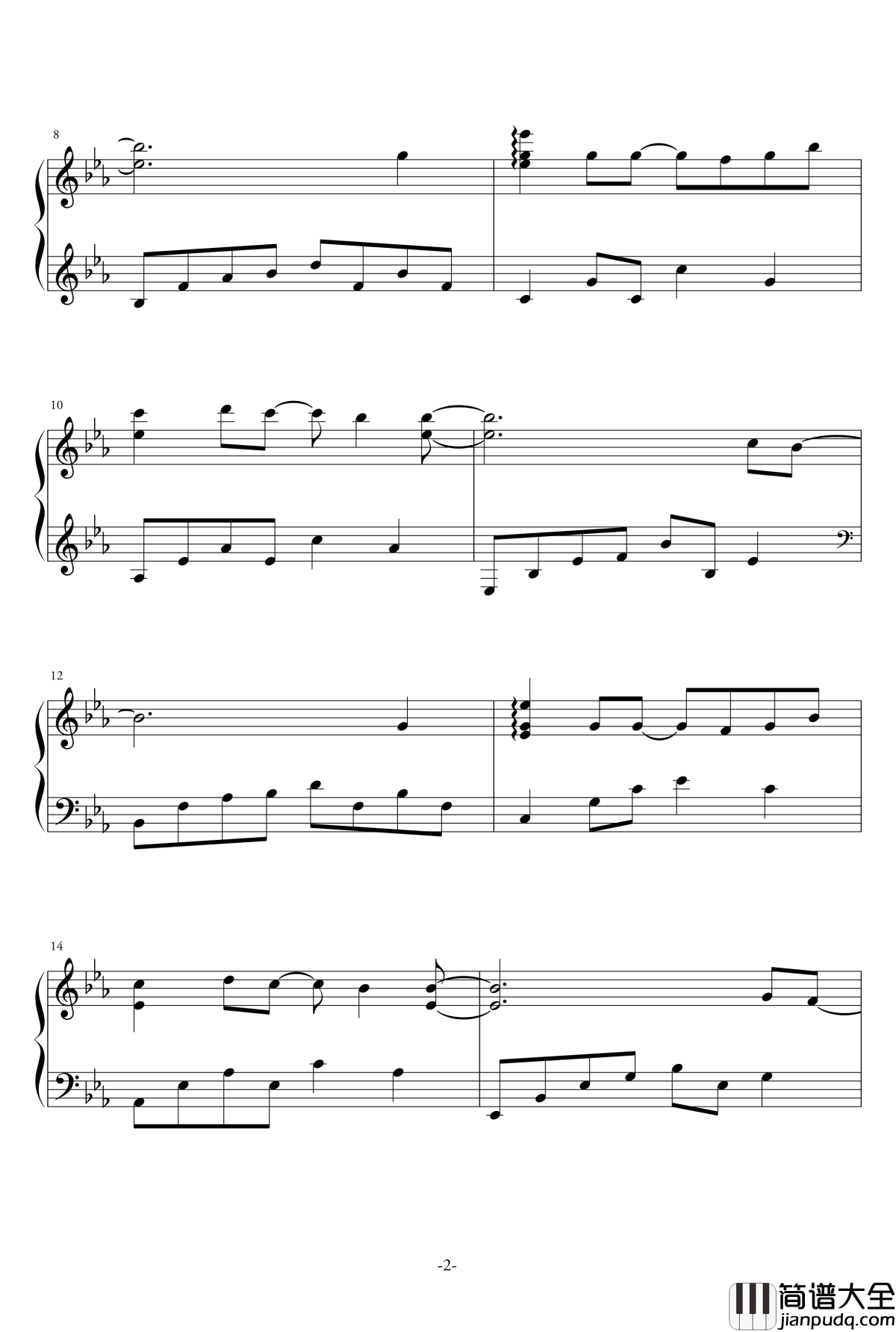 Stay_with_Me钢琴谱_孤单又灿烂的神_鬼怪