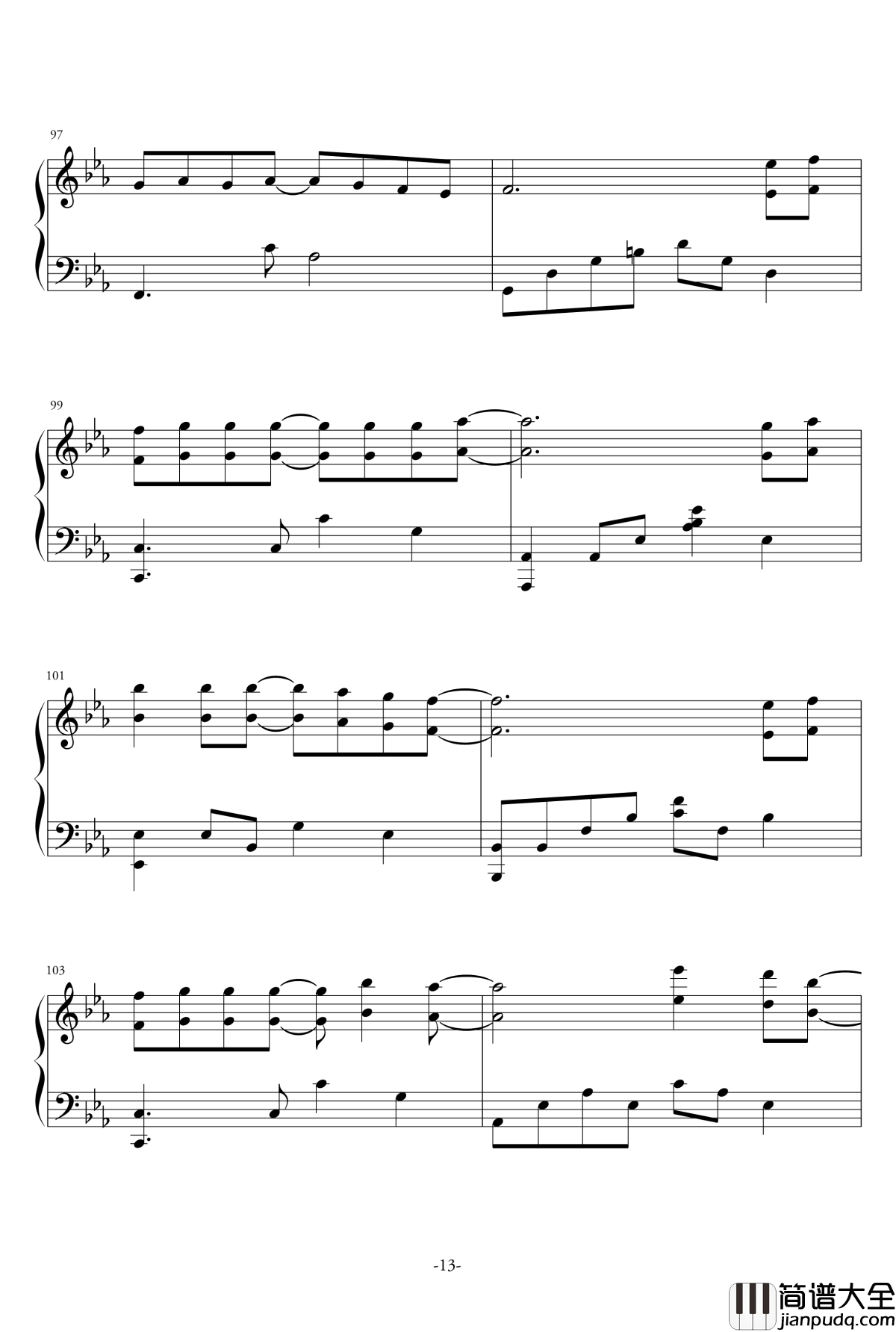 Stay_with_Me钢琴谱_孤单又灿烂的神_鬼怪