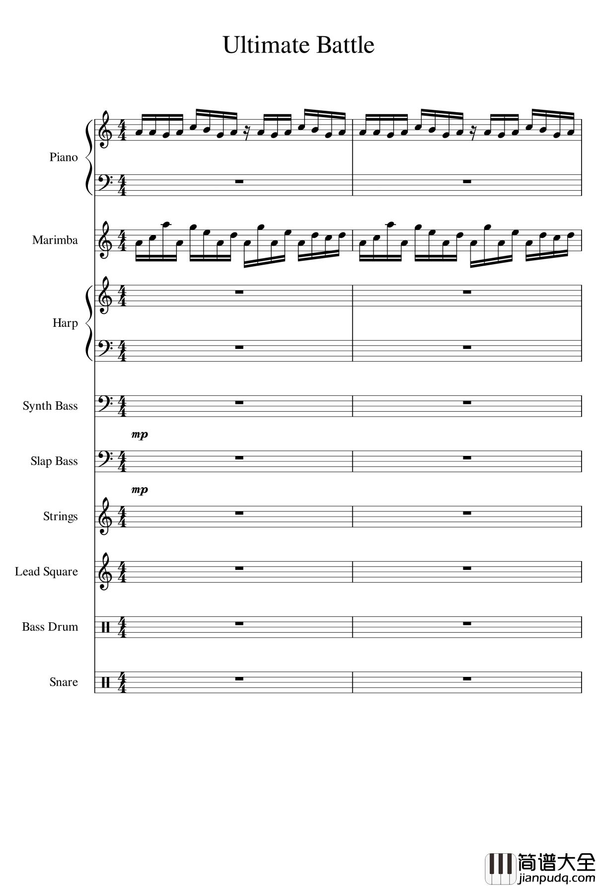 植物大战僵尸传送带钢琴谱_植物大战僵尸