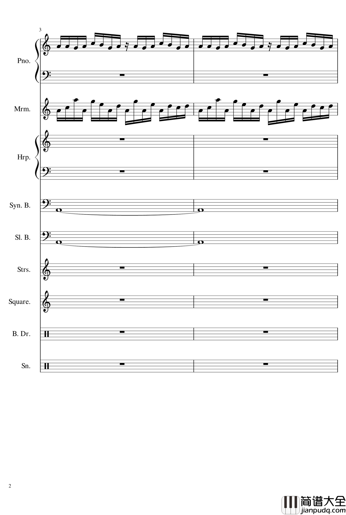 植物大战僵尸传送带钢琴谱_植物大战僵尸