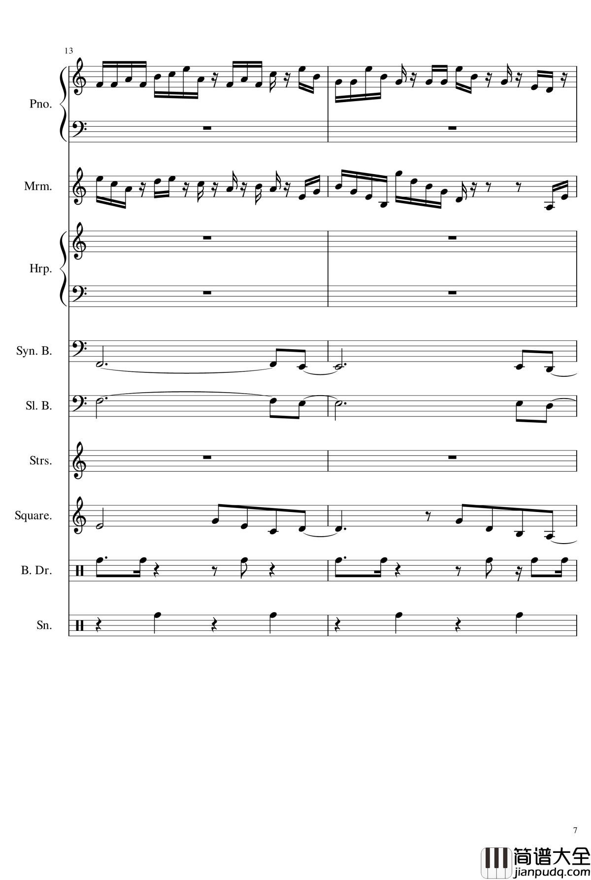 植物大战僵尸传送带钢琴谱_植物大战僵尸