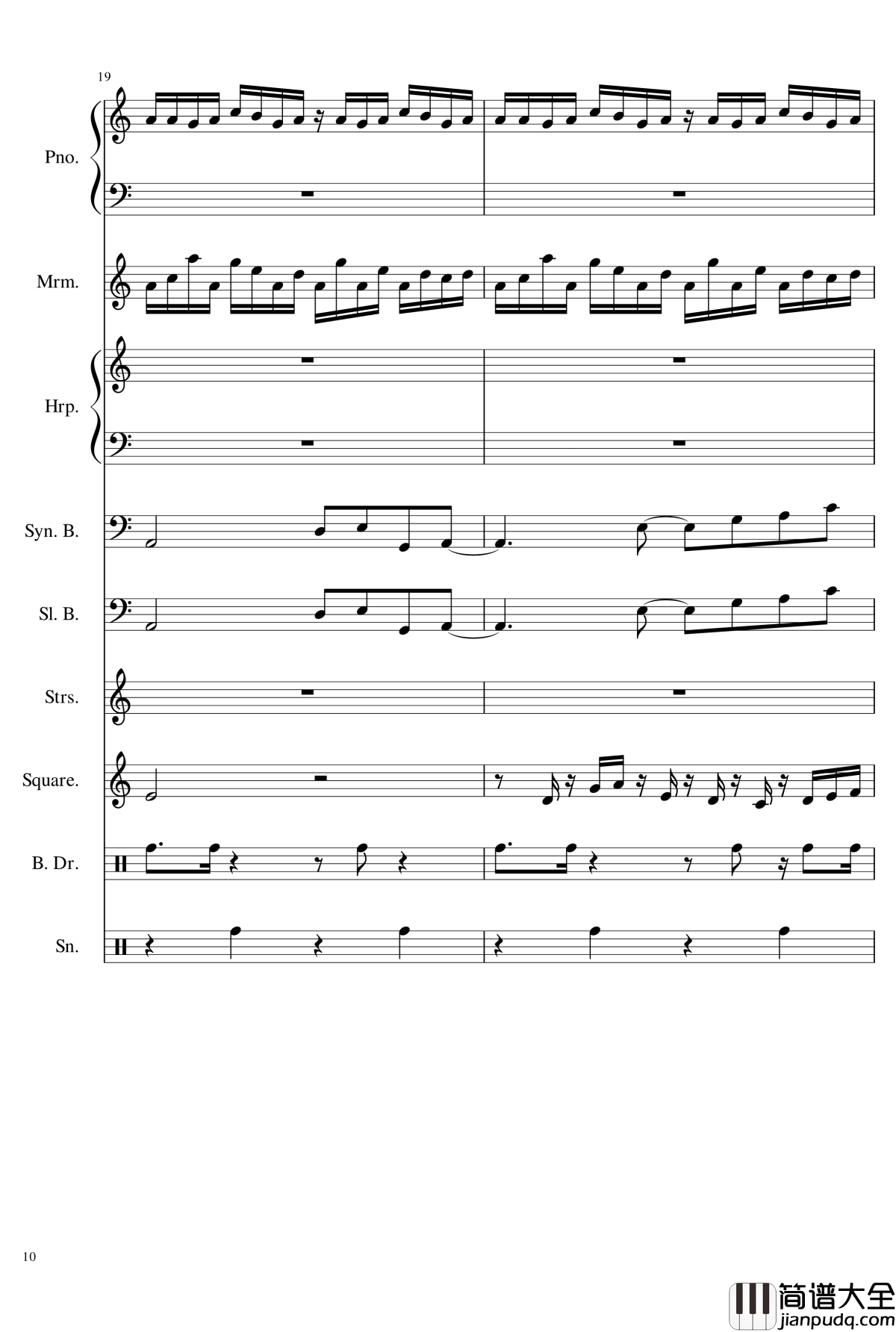 植物大战僵尸传送带钢琴谱_植物大战僵尸